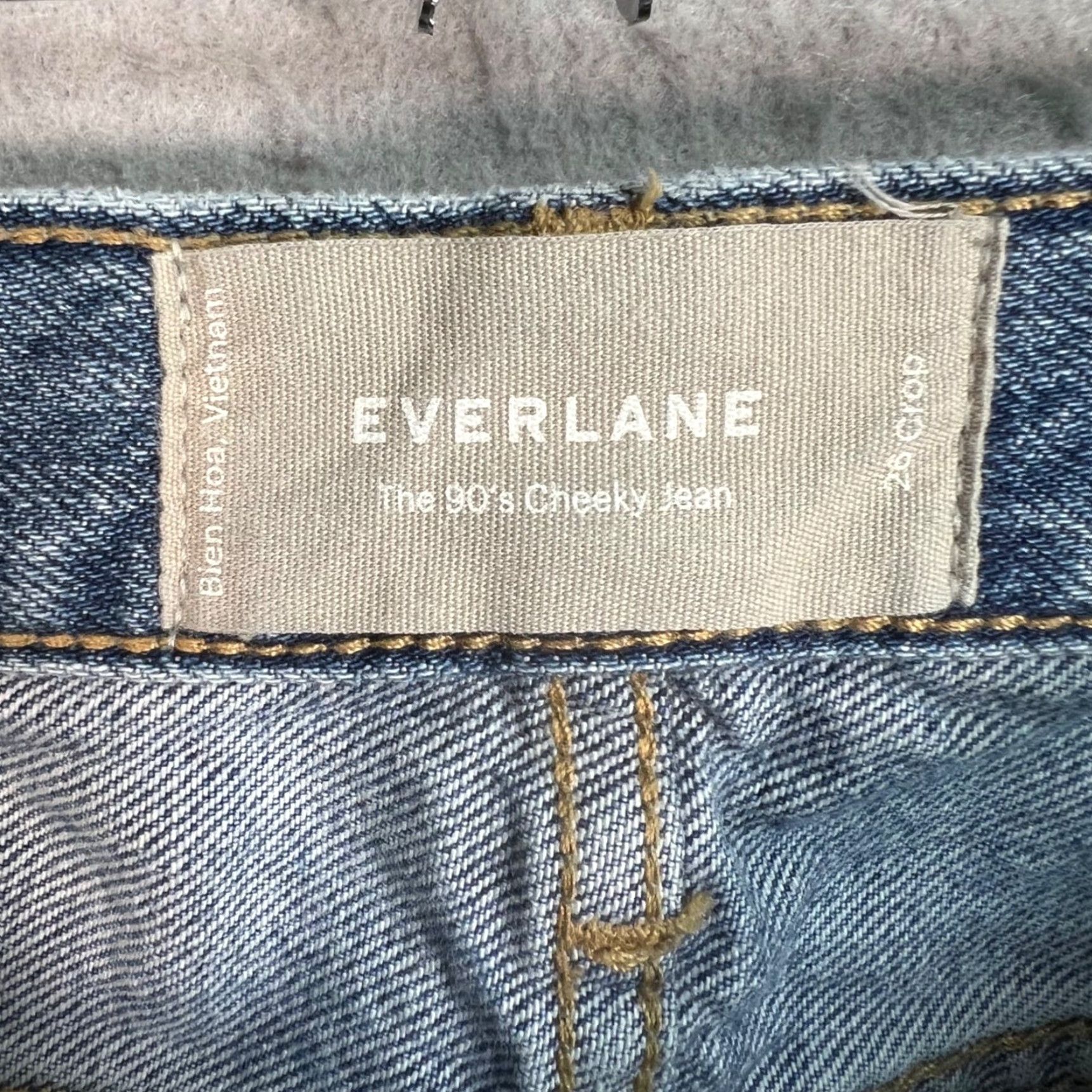 Everlane Everlane Jeans 90s Cropped High-Rise Straight Leg Denim Blue Womens Size 26 Size 26" / US 2 / IT 38 - 3 Thumbnail