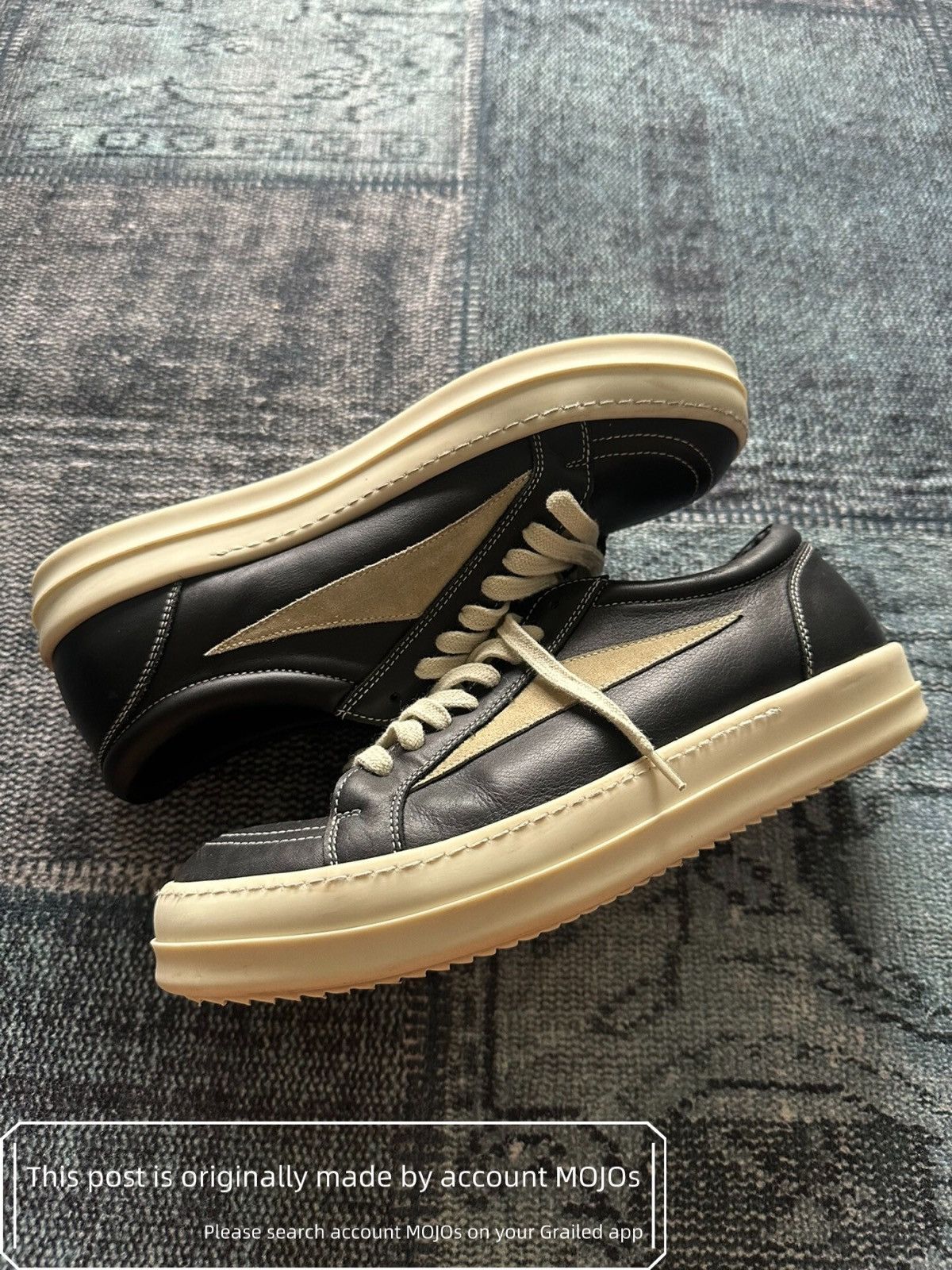Rick Owens Rick Owens Vintage Leather Sneakers Sz 42 | Grailed