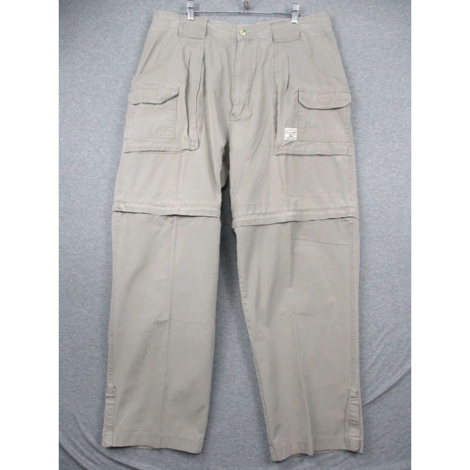 Vintage VINTAGE Field & Stream Convertible Cargo Pants 38 Beige Outdoor Cargo Pants Mens Regular 38 Beige Cargo Pocket Canvas Logo 31 In Inseam Size US 38 / EU 54 - 2 Thumbnail