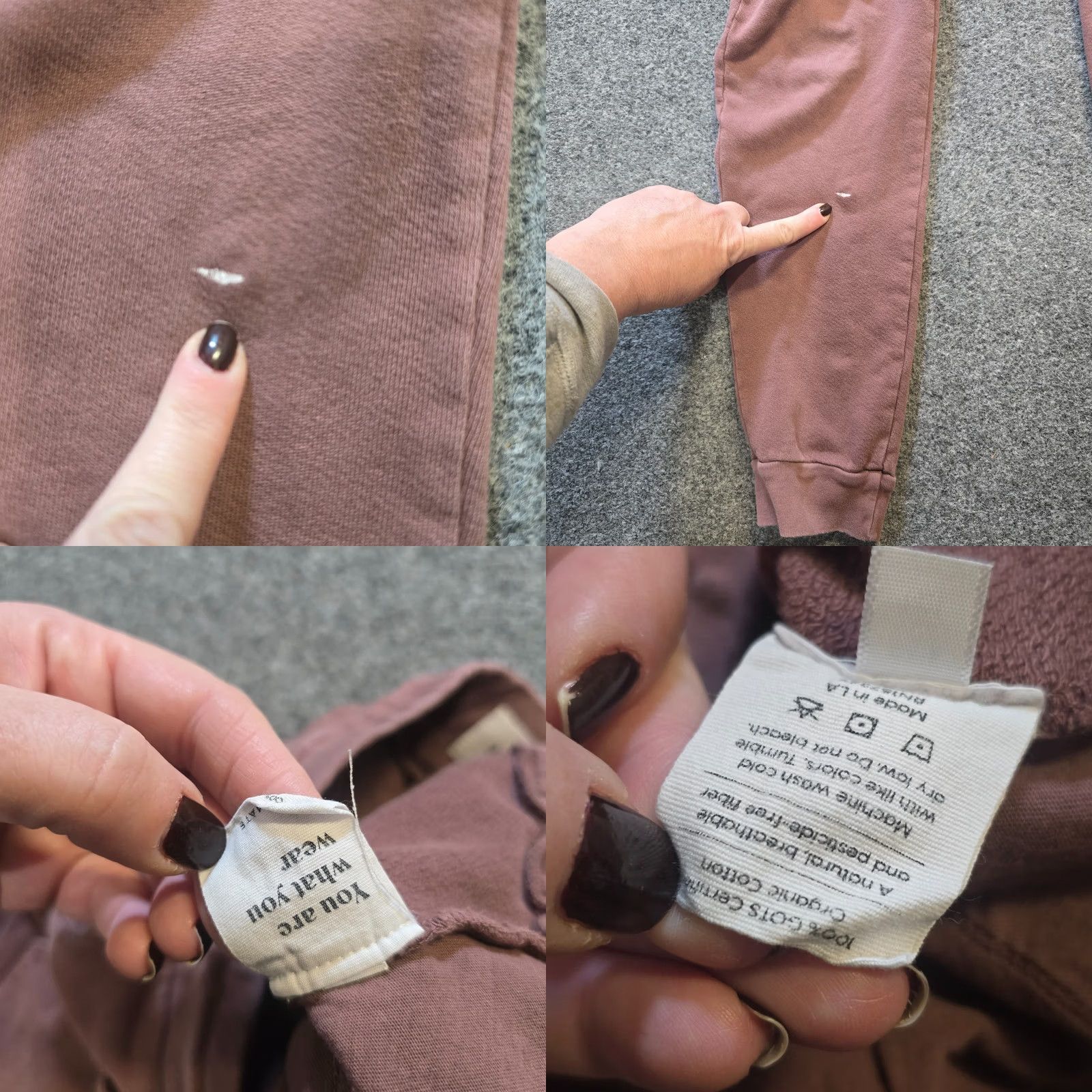 Vintage Mate Pants Women Size Small Pink Brown Jogger Sweatpants Pull On Lounge Casual Size 28" / US 6 / IT 42 - 8 Thumbnail