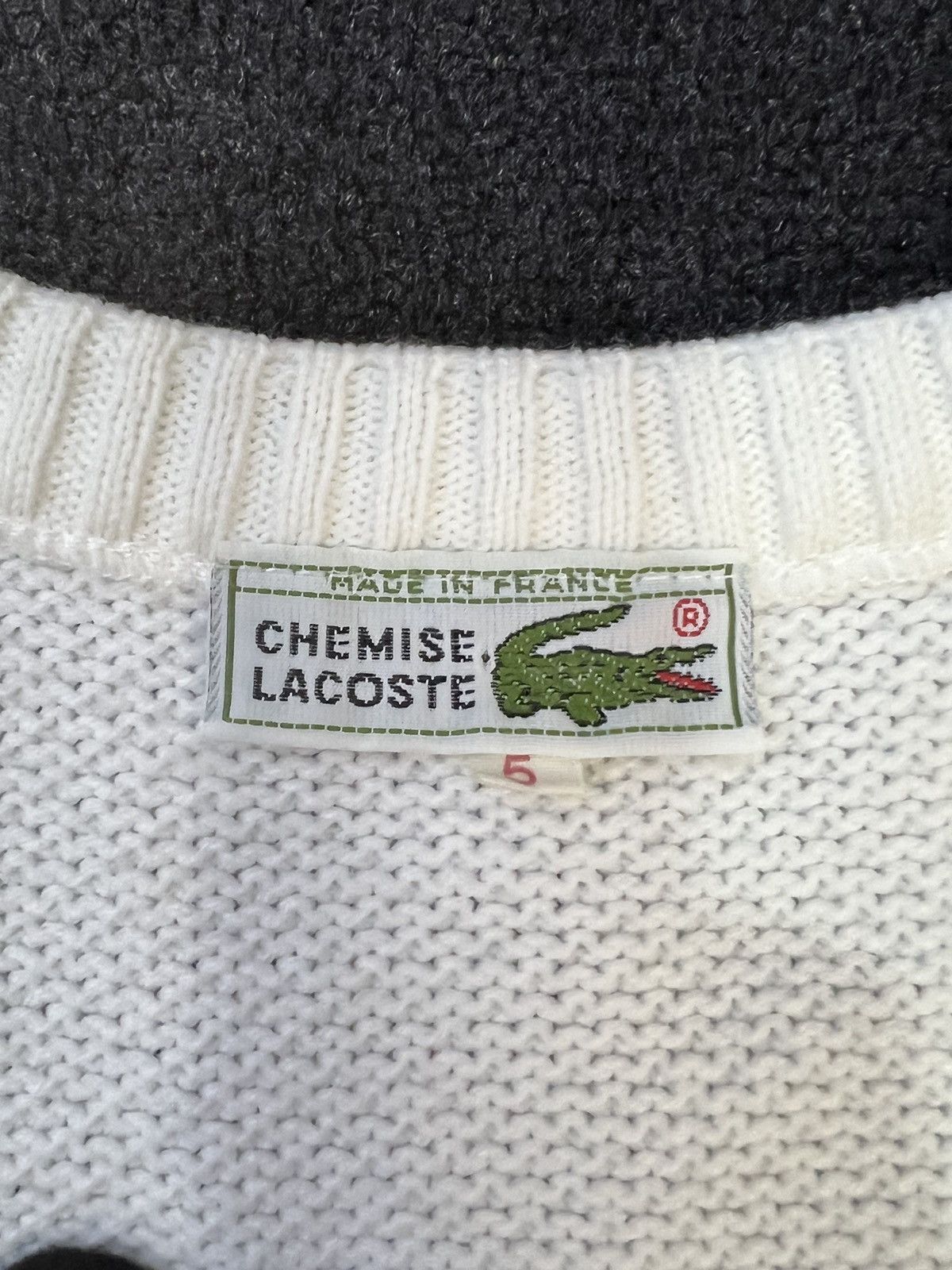 Lacoste × Vintage Vintage Lacoste Knit Sweater Size US L / EU 52-54 / 3 - 6 Thumbnail