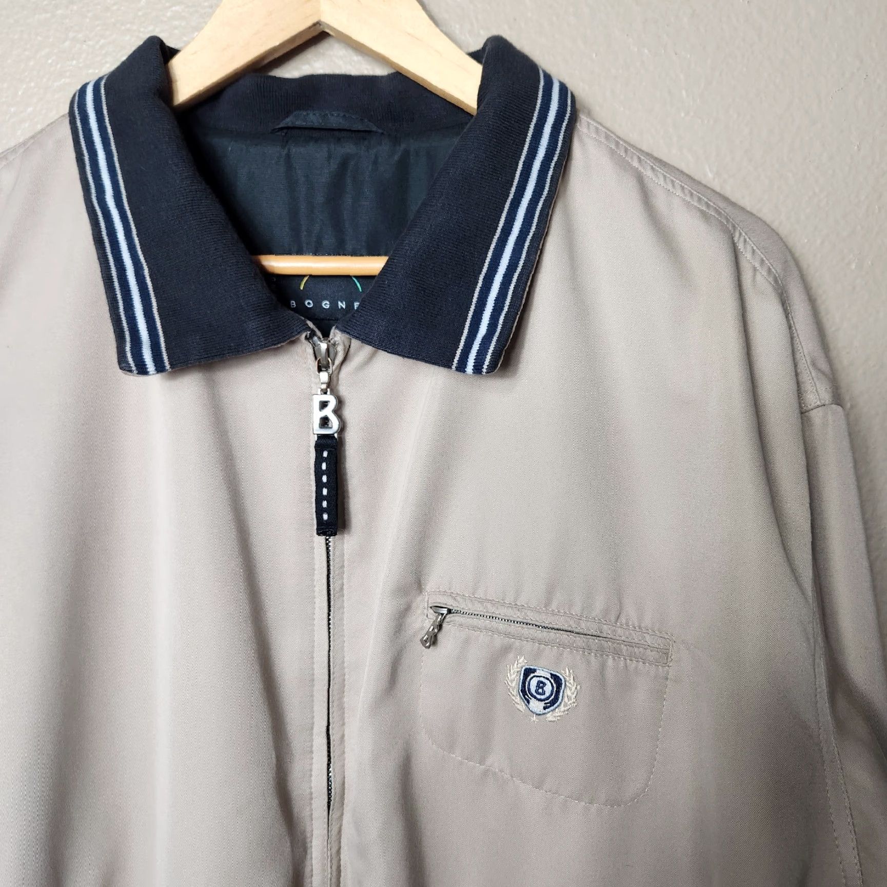 Bogner Bogner Mens Bomber Jacket-Size XL Khaki Size US XL / EU 56 / 4 - 2 Thumbnail