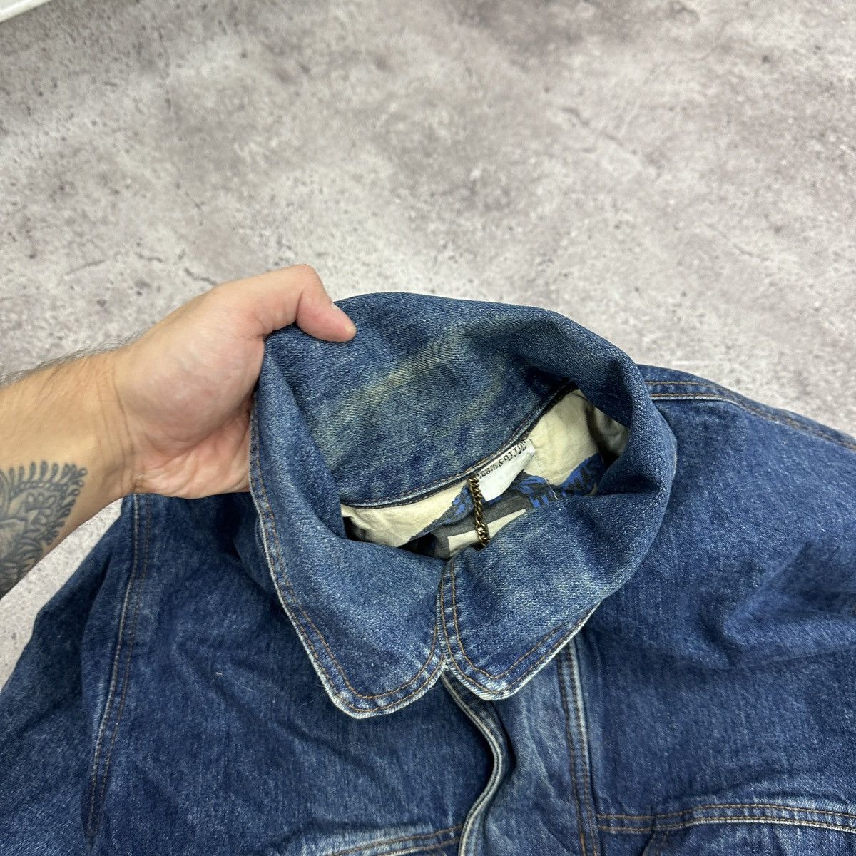 Vintage Vintage 90s Frank Thomas Denim moto jacket jeans y2k og hype Size US M / EU 48-50 / 2 - 6 Thumbnail