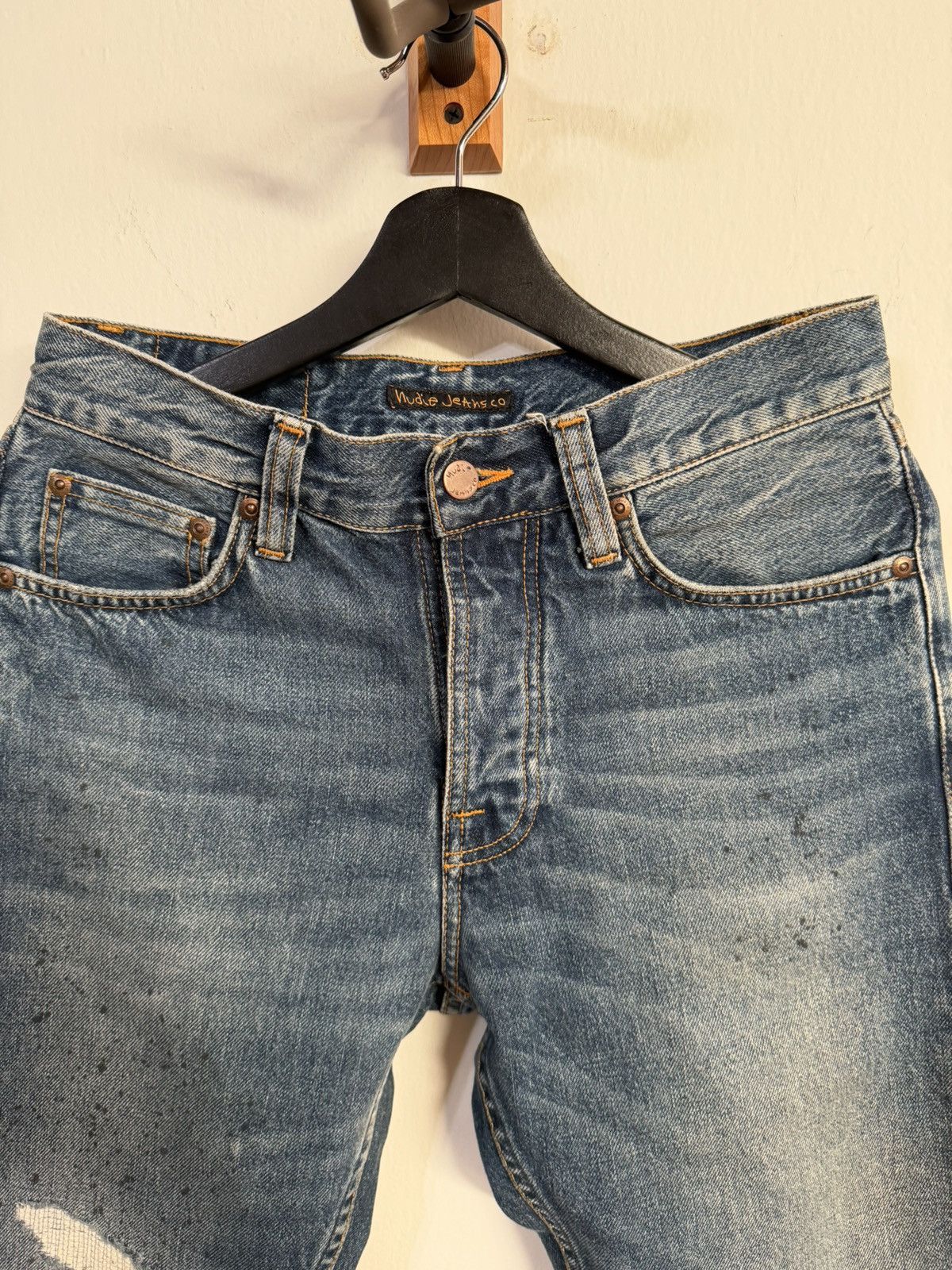 Nudie Jeans Steady Eddie 2 Inked Blue Size US 28 / EU 44 - 2 Thumbnail