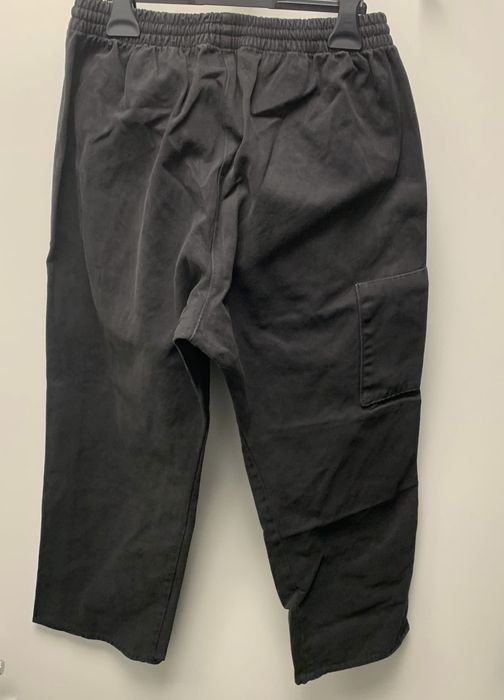 Gap YEEZY X GAP NAVY UNRELEASED SATIN CARGO PANTS | Grailed