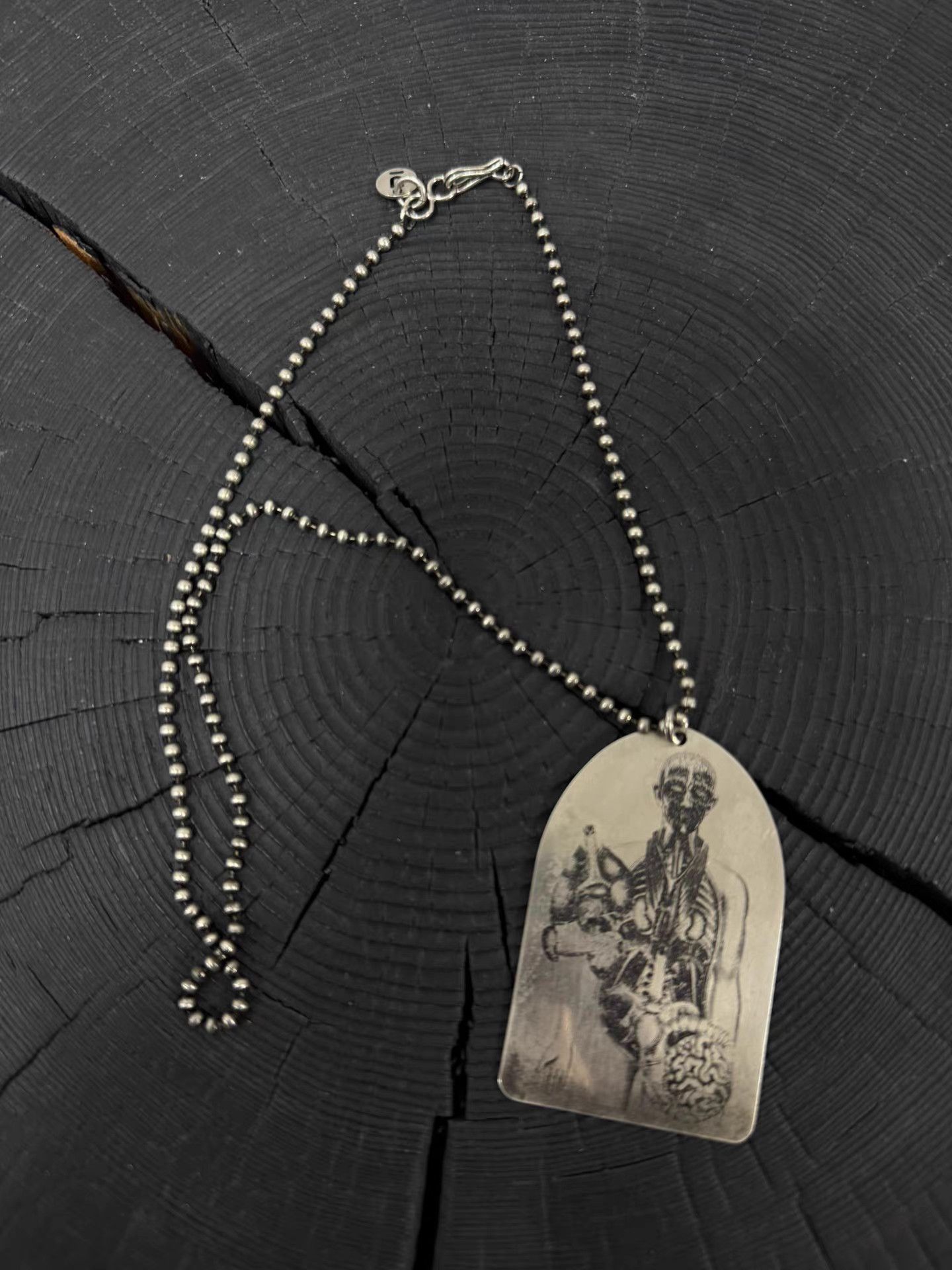 Undercover Undercover SS 2001 “Fucker” Guitar Pick Silver Necklace