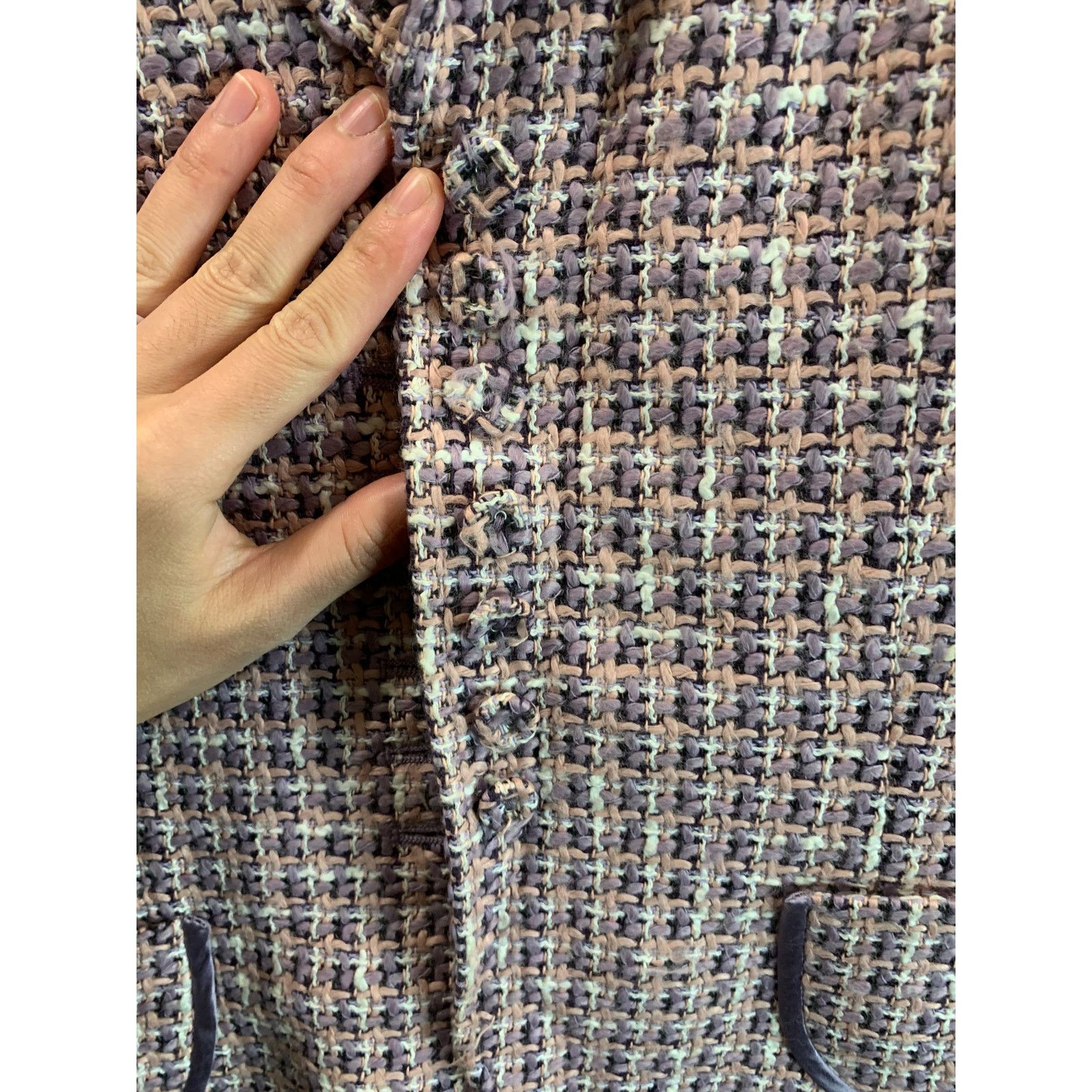 Nine West Nine West Tweed Pattern Womens Size 10 Pink Top Blazer Size L / US 10 / IT 46 - 6 Thumbnail