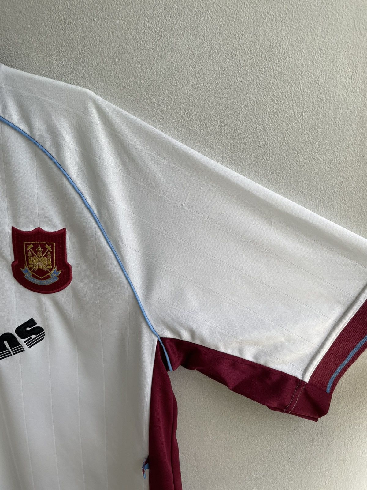 Vintage West Ham United 1998 1999 Wright #14 Football Jersey Shirt Size US XL / EU 56 / 4 - 5 Thumbnail
