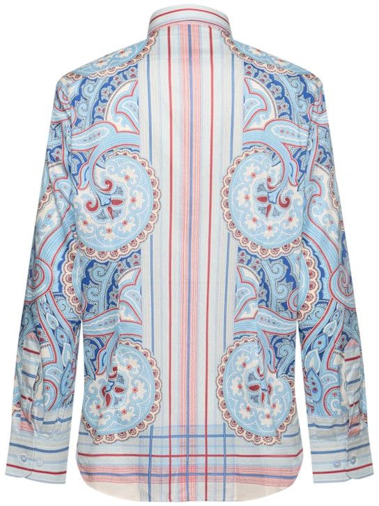 Etro o1lsvrm0425 Shirt in Blue Size US M / EU 48-50 / 2 - 4 Thumbnail