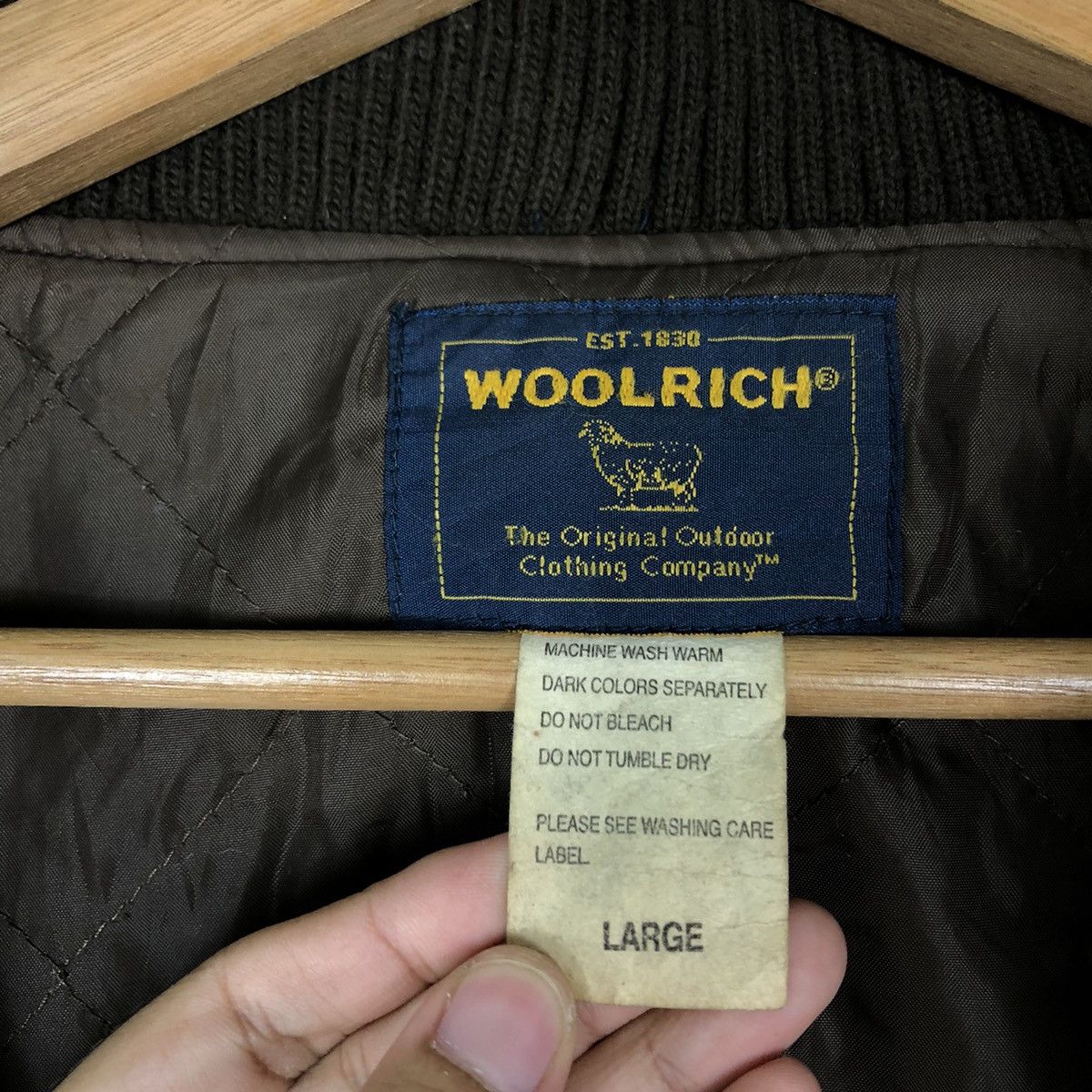 Woolrich Woolen Mills 🔥90’s VELVET BOMBER JACKET WOOLRICH WORKER Size US L / EU 52-54 / 3 - 13 Thumbnail