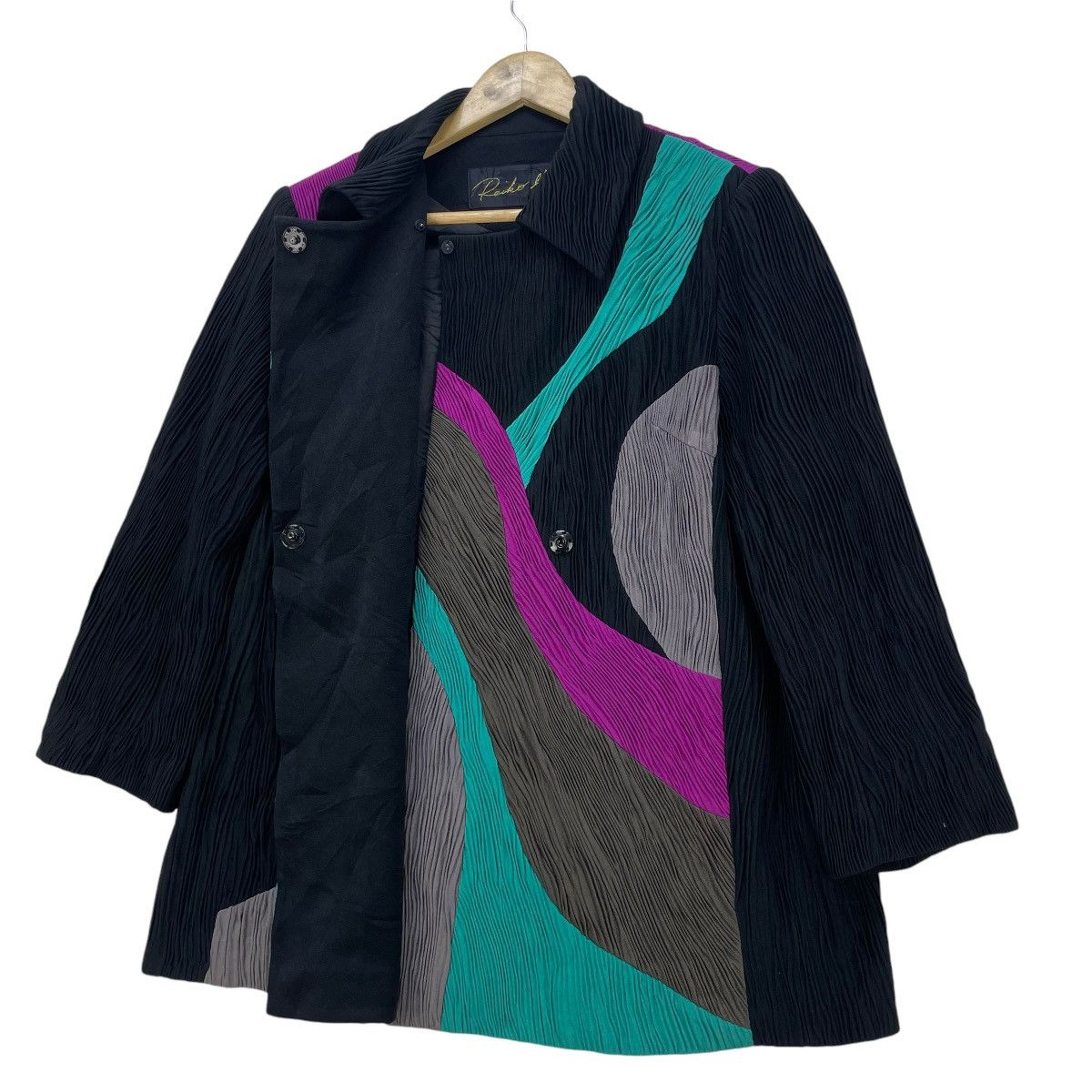 Japanese Brand 💥Mr Reiko Pleat Colourful art Issey Miyake Pleats Please Size M / US 6-8 / IT 42-44 - 4 Thumbnail