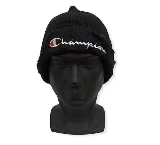 image of Vintage Champion Spell Out Beanie Hat, Men's