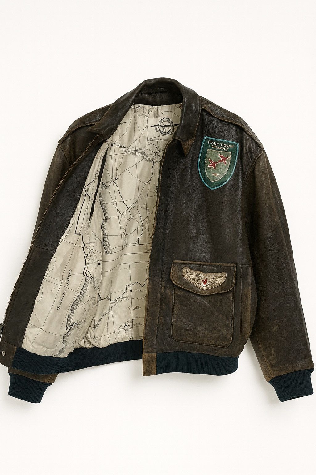 Vintage Vintage G-III Leather Flight Jacket Patches – Made in Korea Size US S / EU 44-46 / 1 - 4 Thumbnail