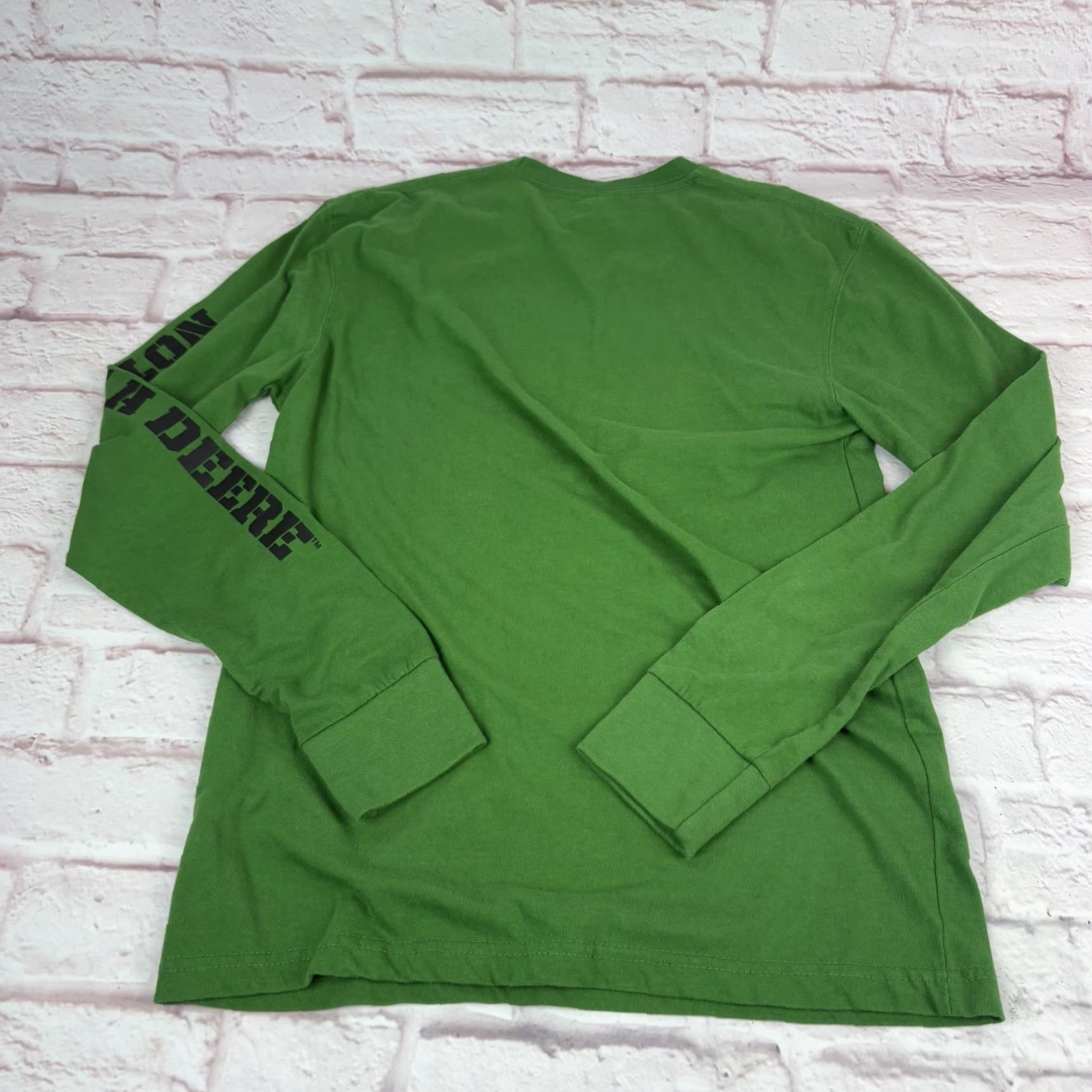 John Deere VINTAGE John Deere Shirt Mens Small Green Long Sleeve Nothing Runs Like A Deere Tee Size US S / EU 44-46 / 1 - 5 Thumbnail