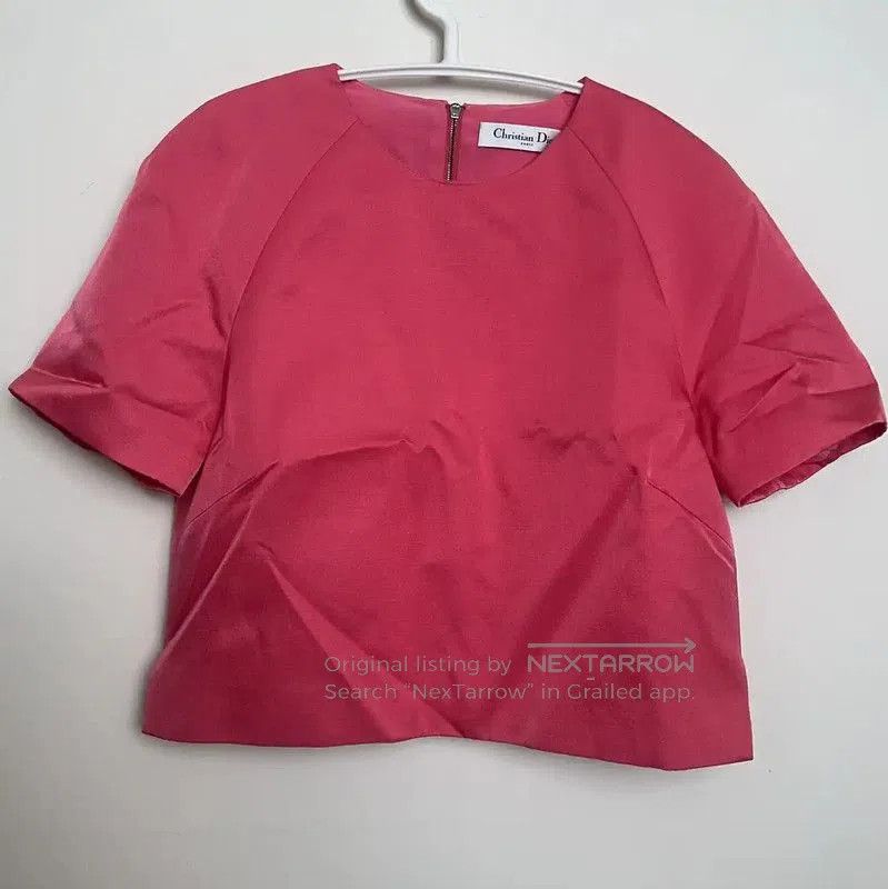 Dior Dior Pink Short Sleeve Blouse . Size XL / US 12-14 / IT 48-50 - 1 Thumbnail