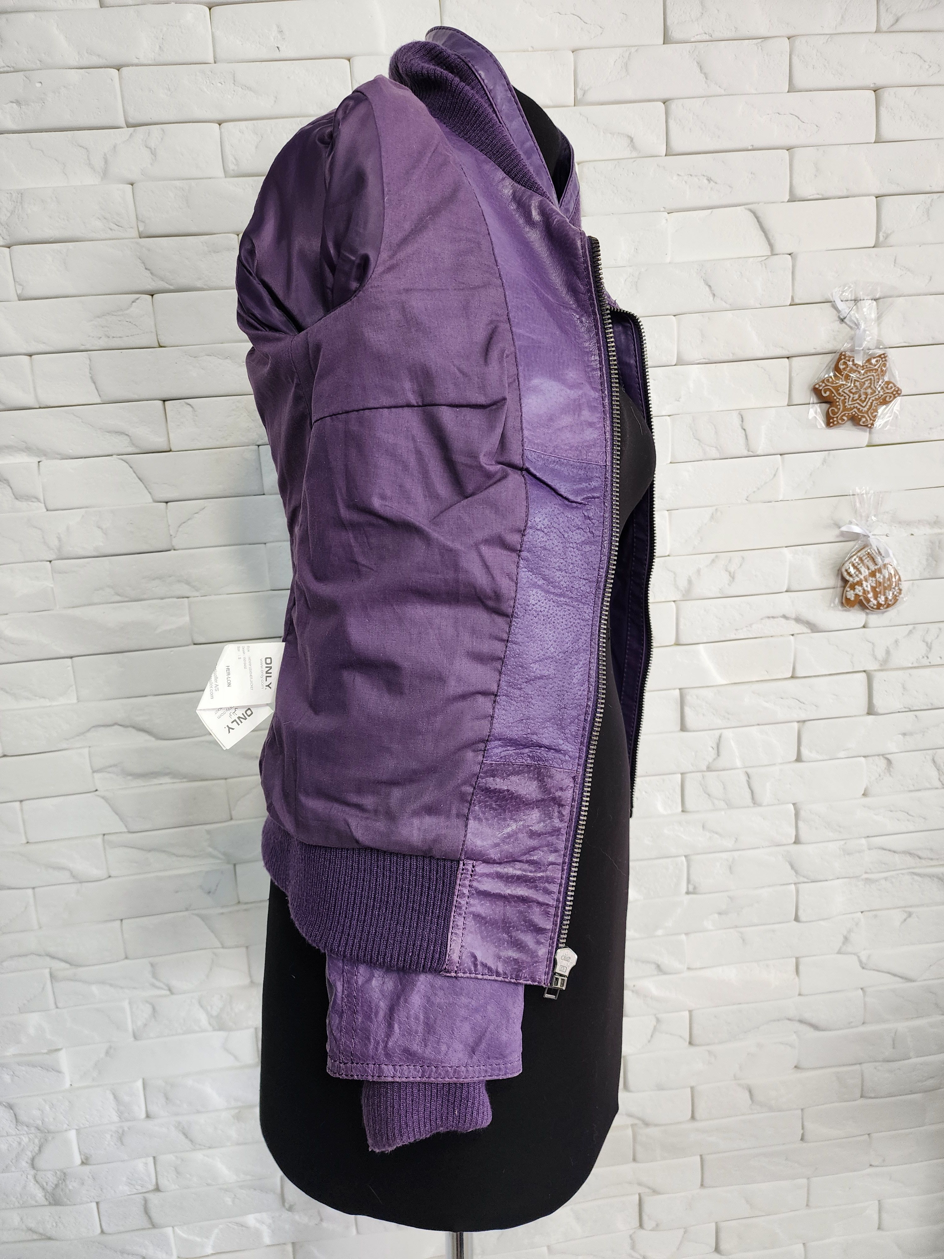 Other Purple Leather Jacket: Women's Vintage Sport Jacket Size S / US 4 / IT 40 - 10 Thumbnail