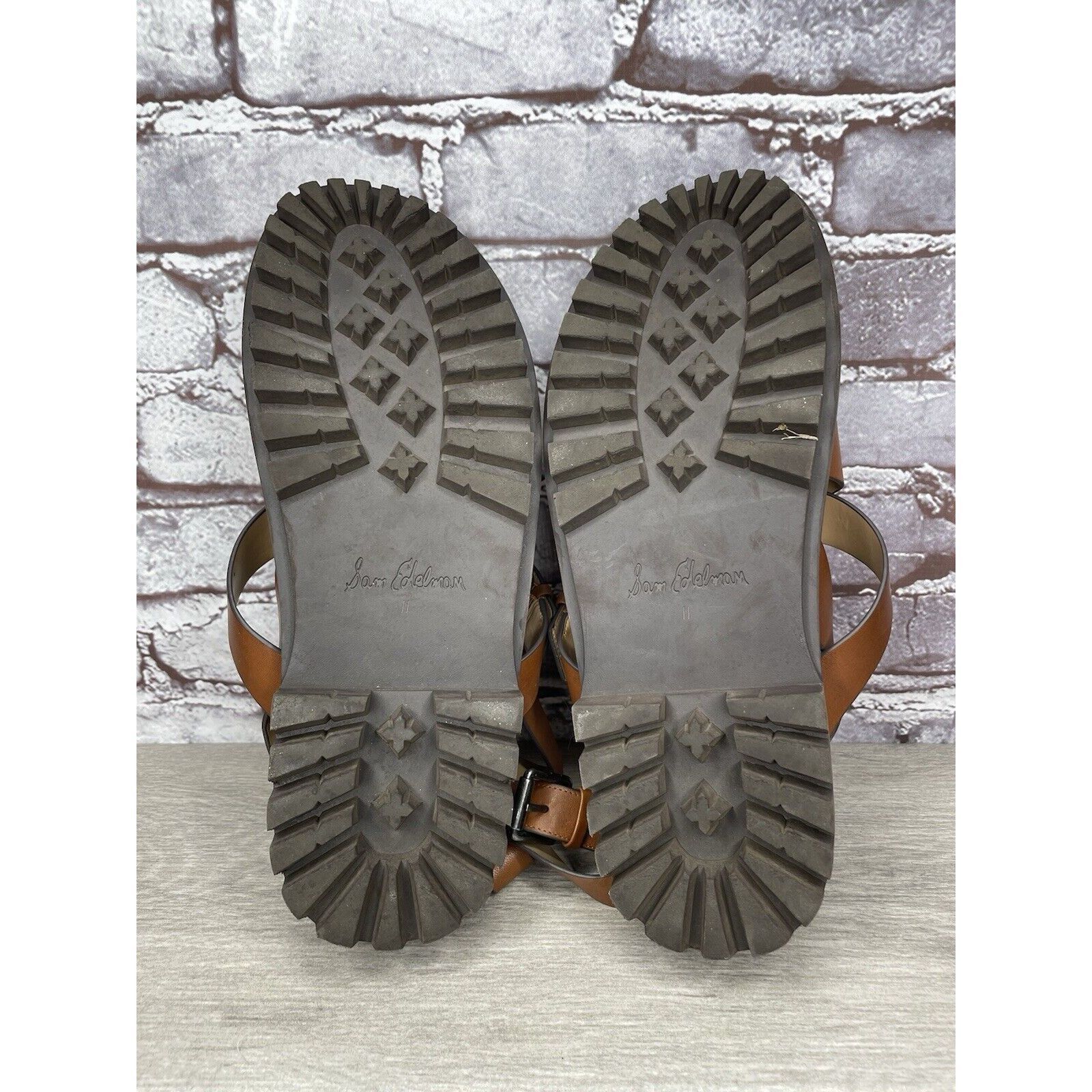 Sam Edelman Sam Edelman Eleanora Brown Leather Lug Sole Strap Sandals Wo Size US 11 / IT 41 - 7 Thumbnail