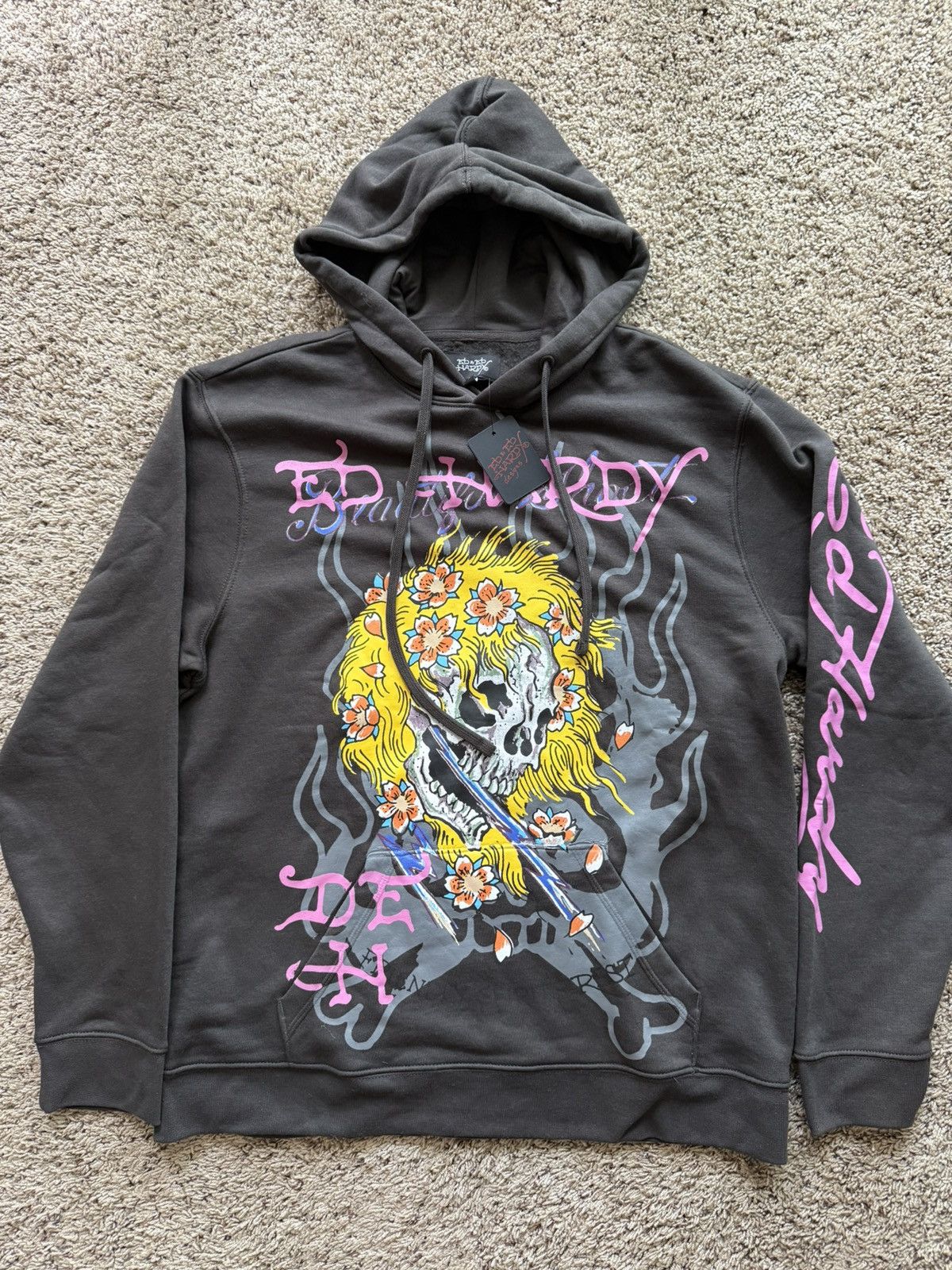 Ed Hardy Ed Hardy Tattoo Hodie pink skull Size US L / EU 52-54 / 3 - 1 Thumbnail