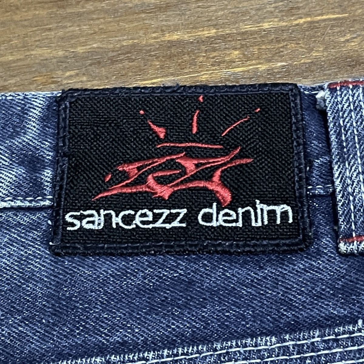 Rap Tees Very Rare Vintage Brand Sancezz Hip Hop Baggy Jeans 1990s Size US 38 / EU 54 - 9 Thumbnail