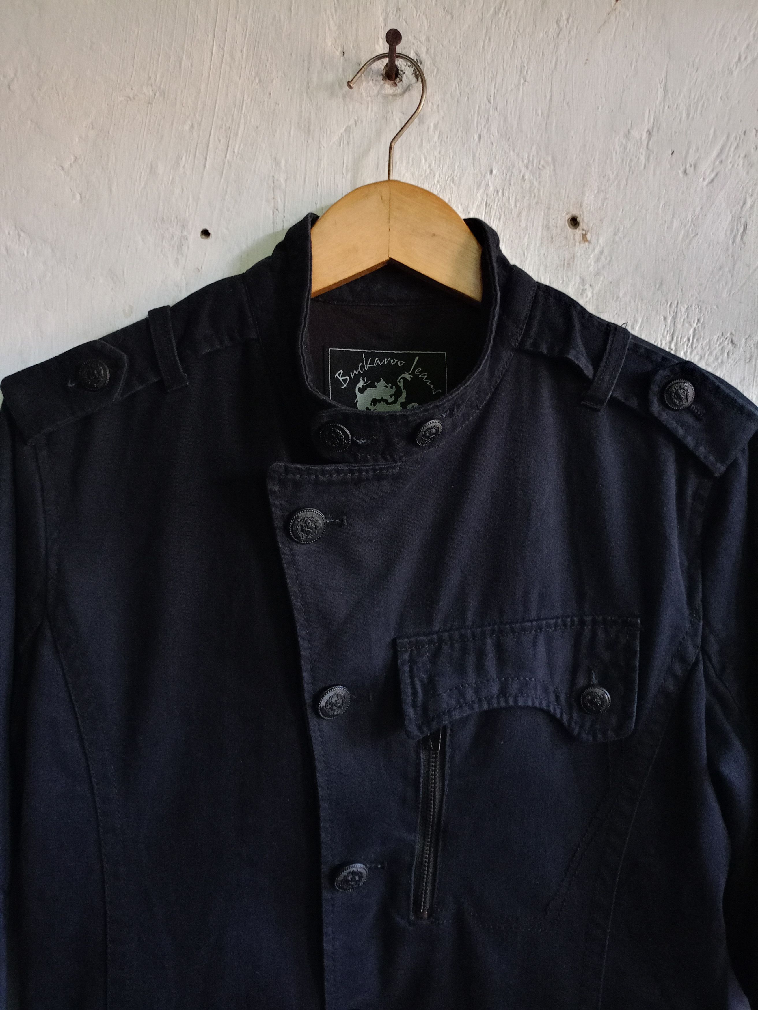 Japanese Brand Rare Buckaroo asymmetric Napoleon jacket style number nine Size US L / EU 52-54 / 3 - 2 Thumbnail