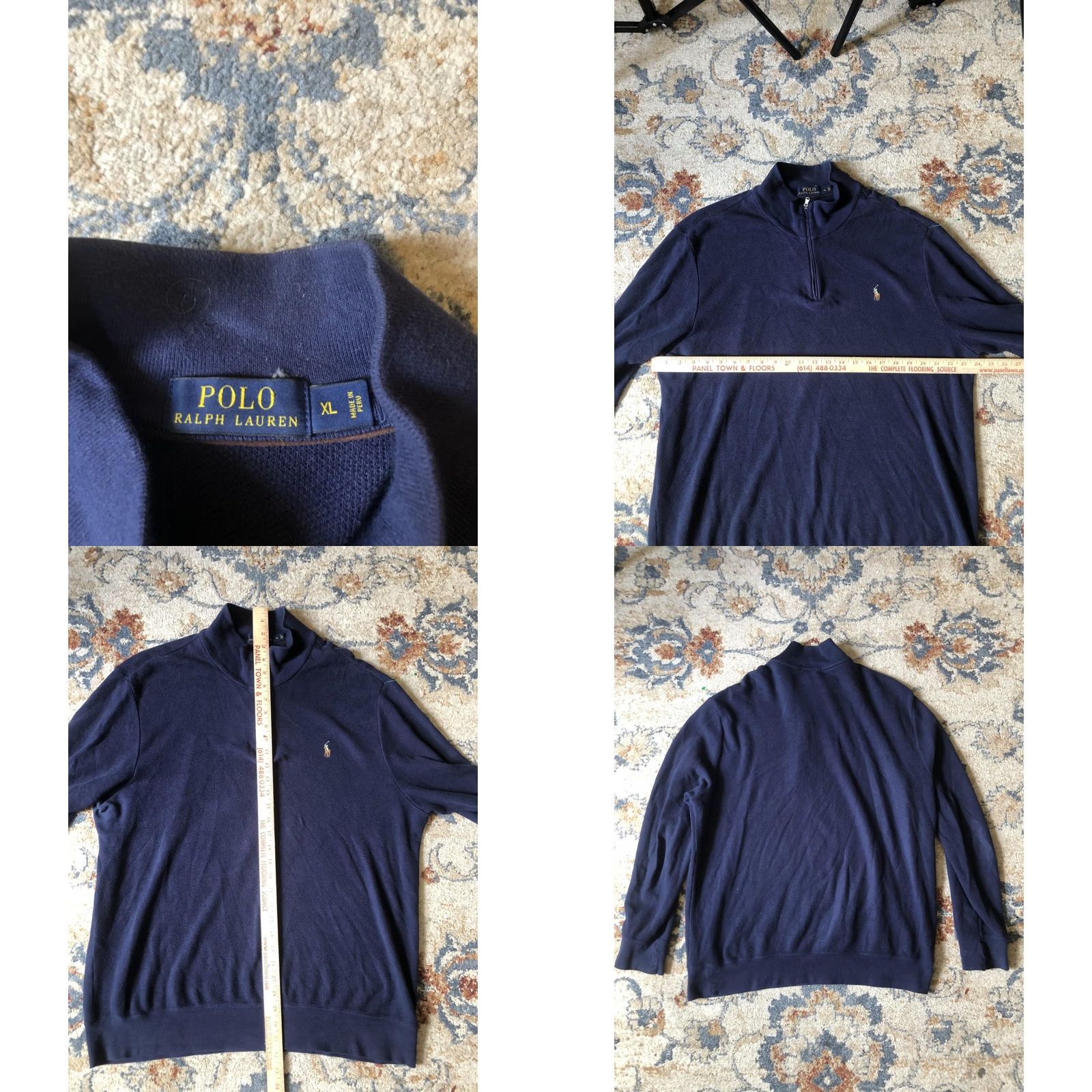 Polo Ralph Lauren VINTAGE Polo Ralph Lauren Sweater Mens XL Quarter Zip Pullover Pony Casual Size US XL / EU 56 / 4 - 8 Thumbnail
