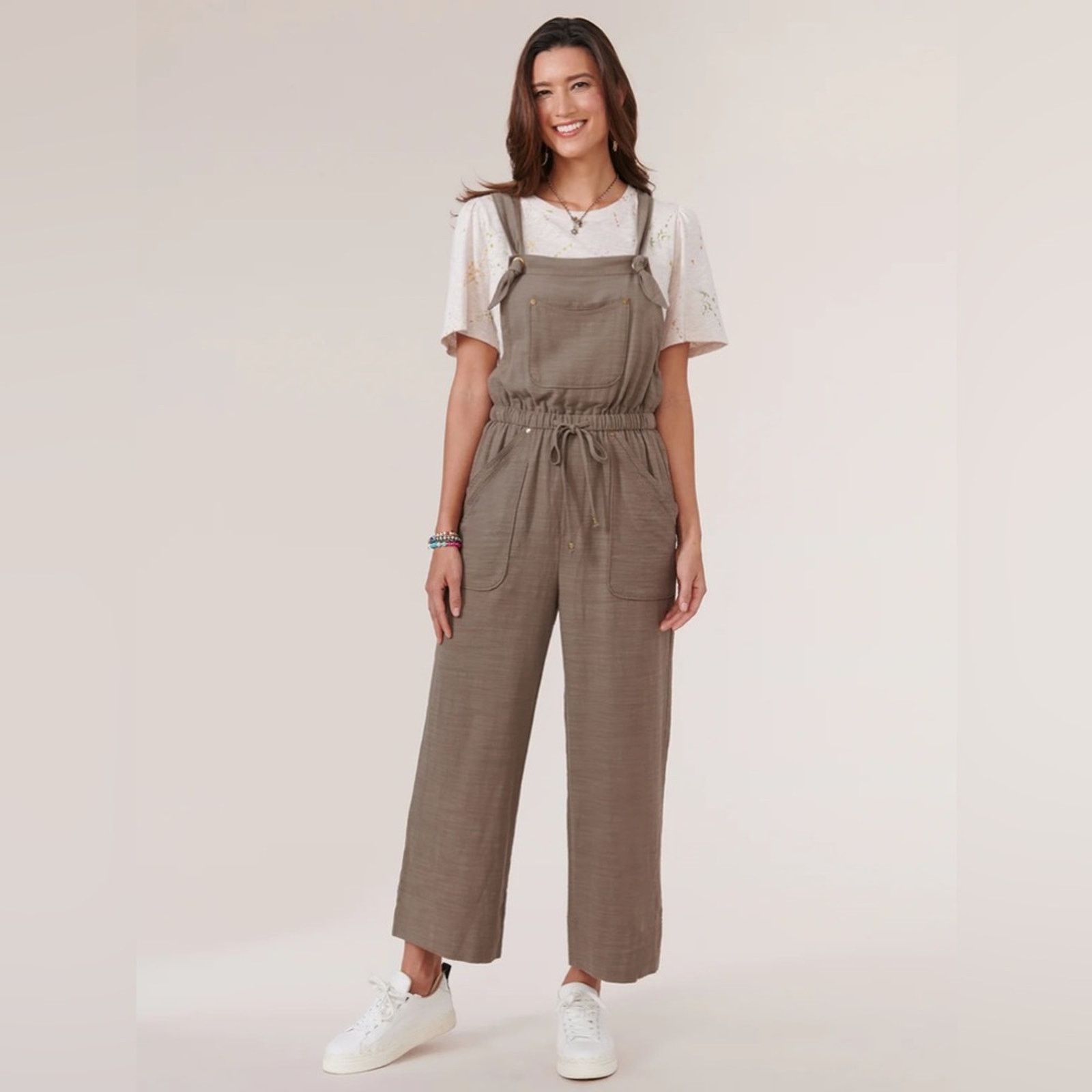 Other 🎉LAST PIECE🎉Democracy Knotted Cropped Overalls Size 32" / US 10 / IT 46 - 1 Thumbnail