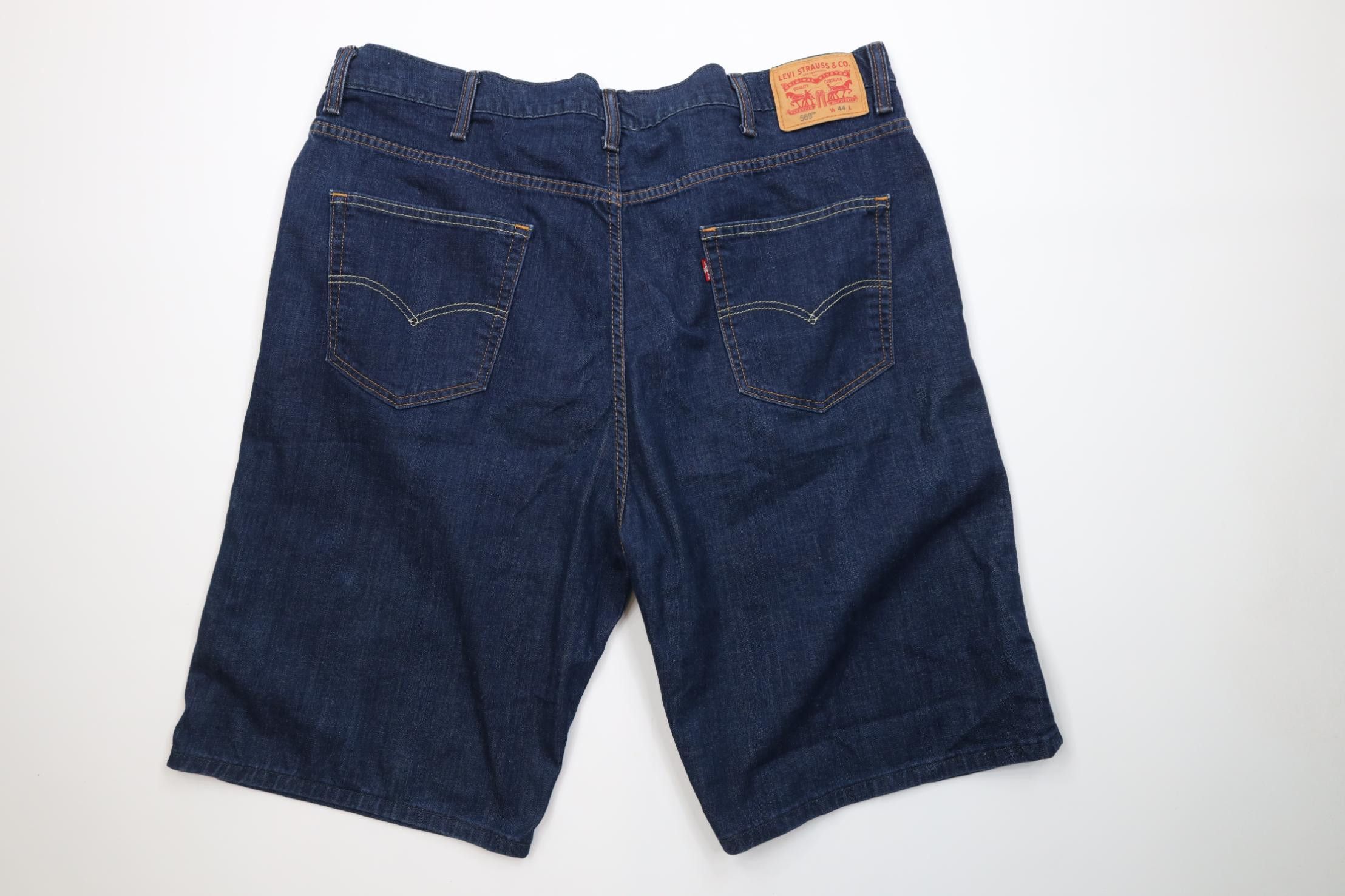 Levi's Vintage Y2K Levis 569 Fit Baggy Denim Jean Shorts Jorts Blue Size US 44 / EU 60 - 10 Thumbnail