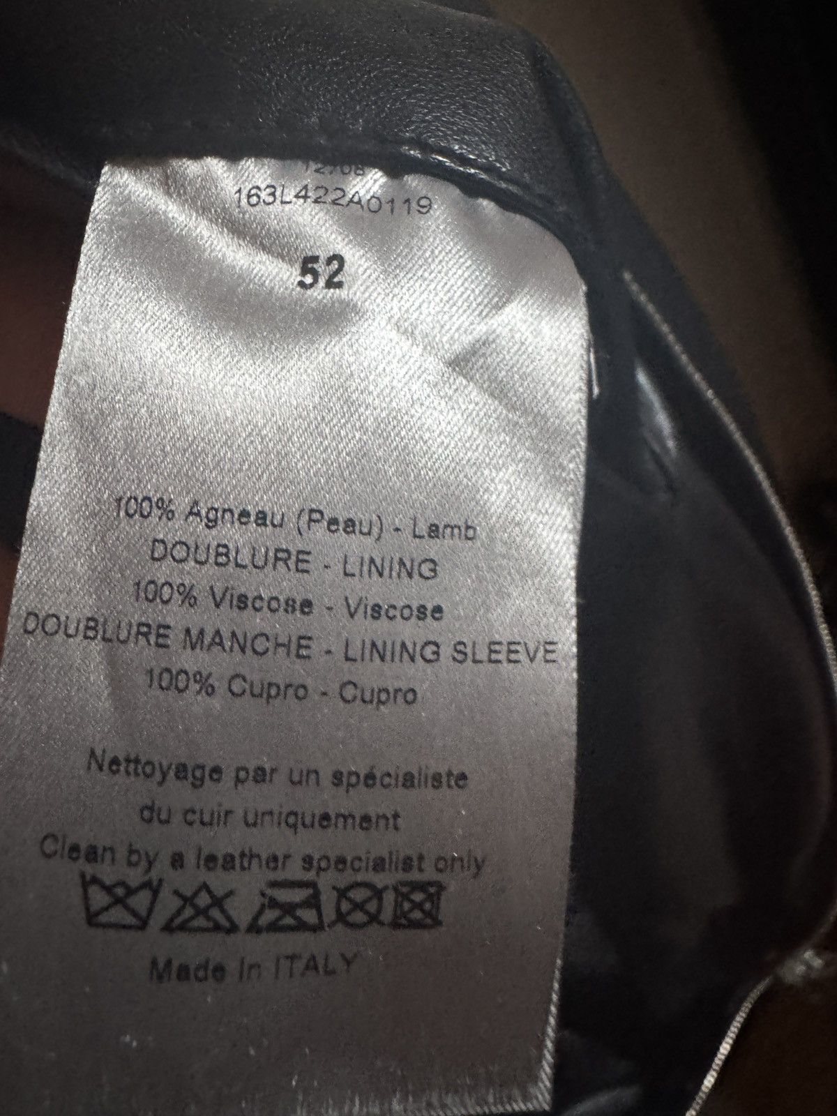 Dior Dior Homme Leather Jacket Size US L / EU 52-54 / 3 - 12 Thumbnail