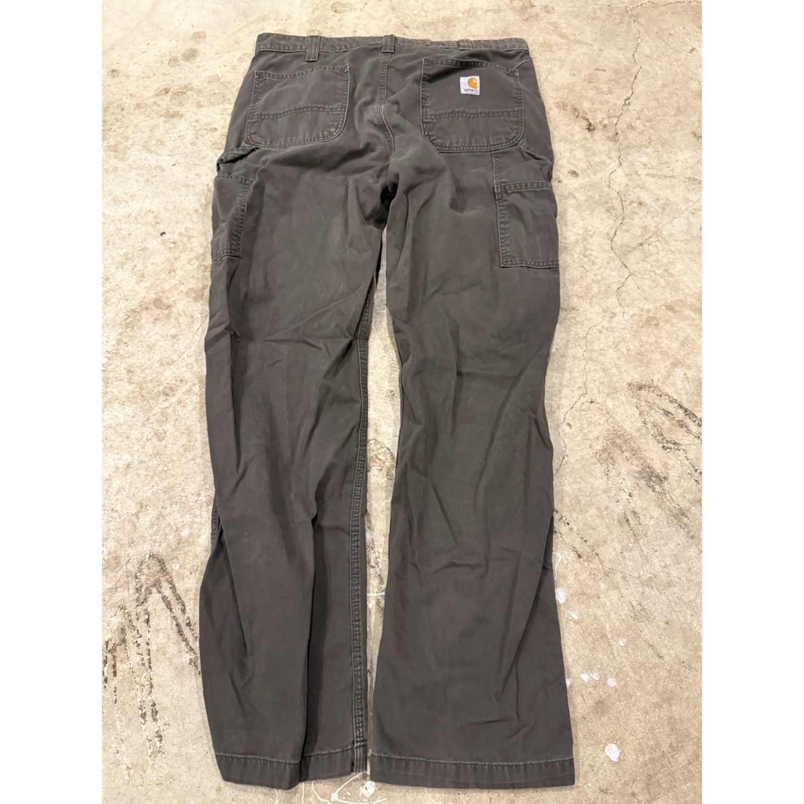 Carhartt Carhartt Mens Pants B324 DFE 38x34 (36x32) brown Work Grunge utility Distressed casual Size US 36 / EU 52 - 2 Thumbnail