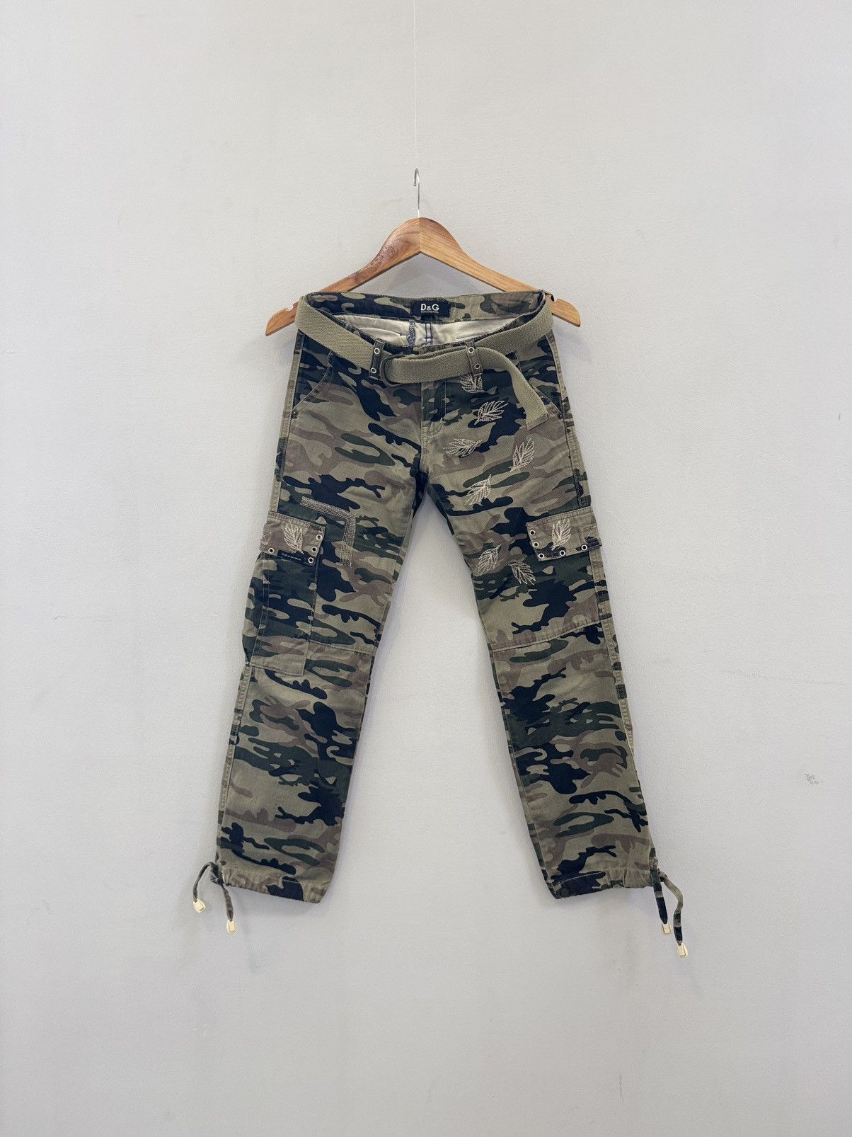 Japanese Brand Distressed Jeans Cargo Military Pants Dolce & Gabbana Y2K Size 26" / US 2 / IT 38 - 1 Thumbnail
