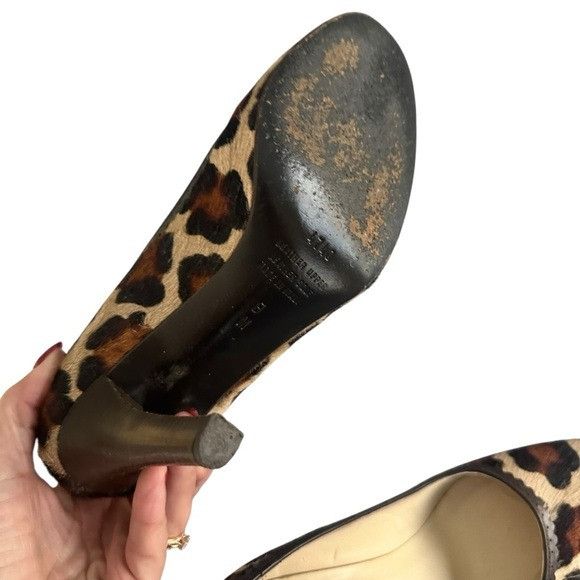 Other Vintage Franco Barbieri Leopard Print Calf Hair Women's Heel Size US 7.5 / IT 37.5 - 4 Thumbnail