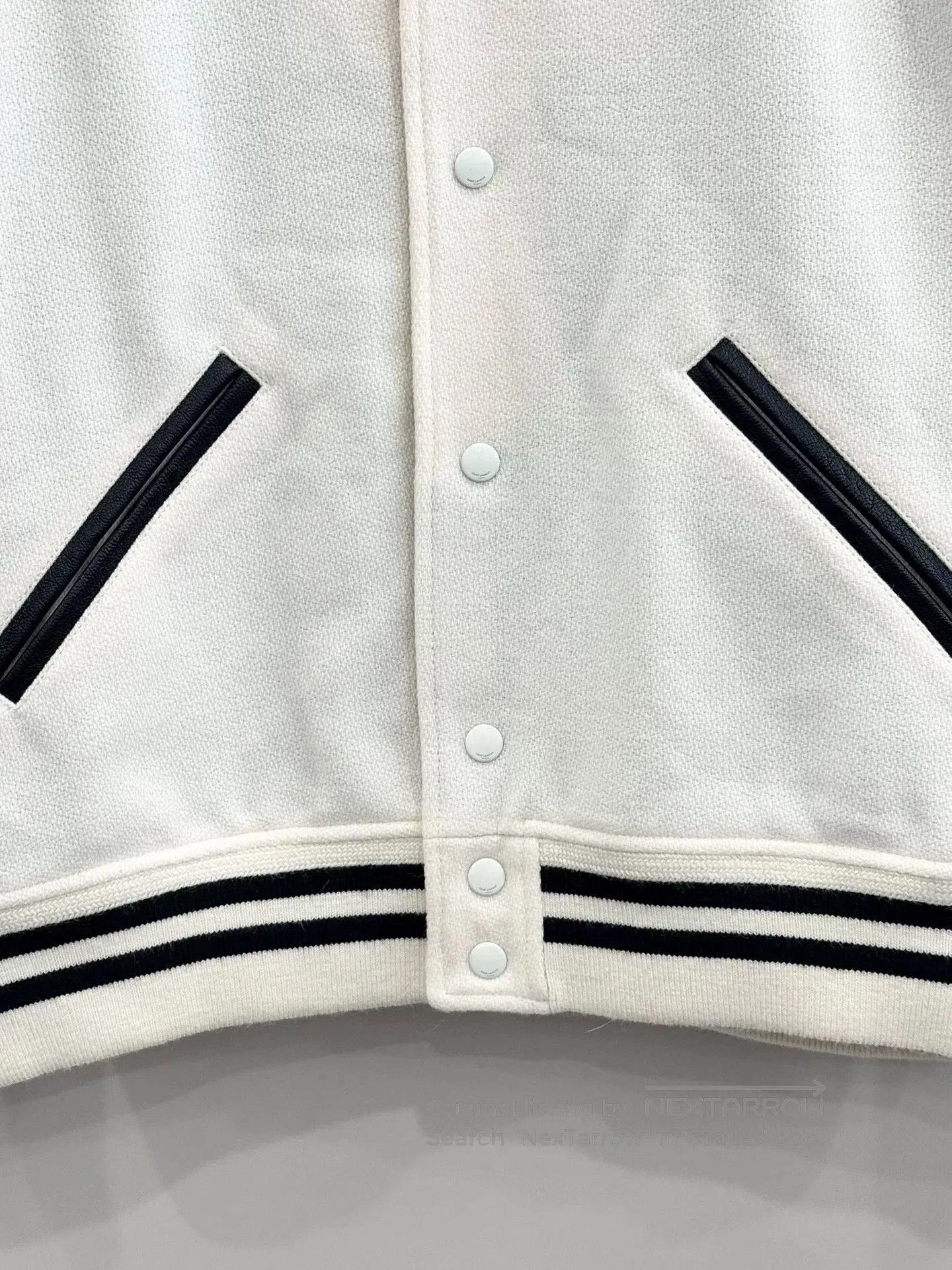 Saint Laurent Paris white baseball jacket by saint laurent. Size US L / EU 52-54 / 3 - 4 Thumbnail