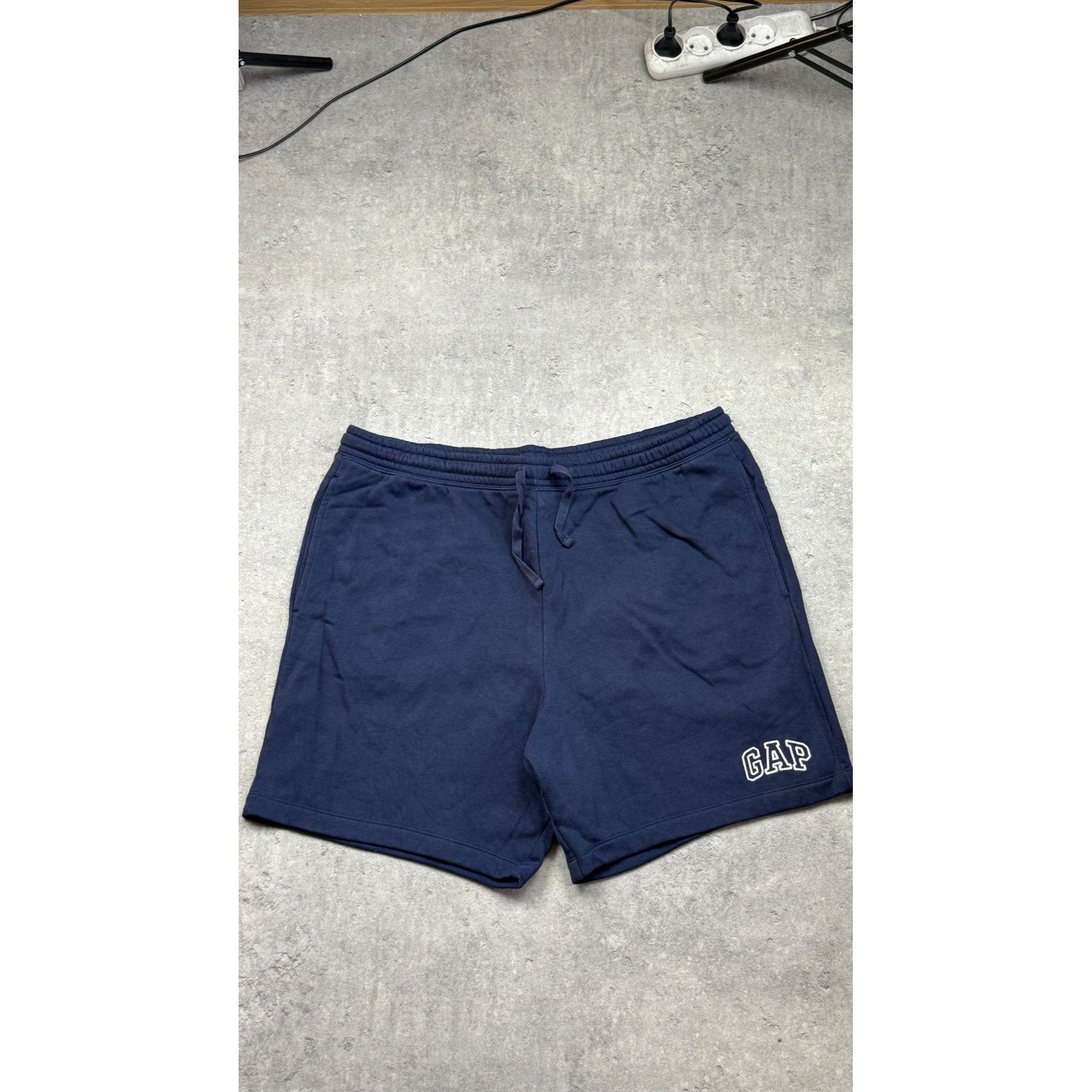 Gap GAP Men's/Unisex Classic Logo Fleece Shorts – Navy Blue – Si Size US 36 / EU 52 - 1 Thumbnail