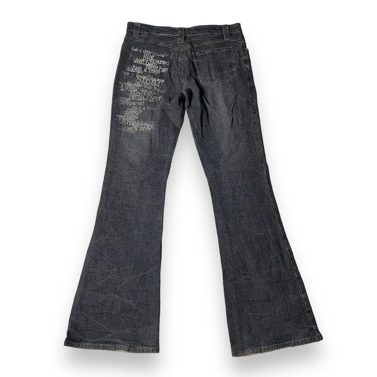 Beauty Beast × If Six Was Nine × Japanese Brand Japanese brand wording lightning design flare jeans Size US 30 / EU 46 - 2 Thumbnail