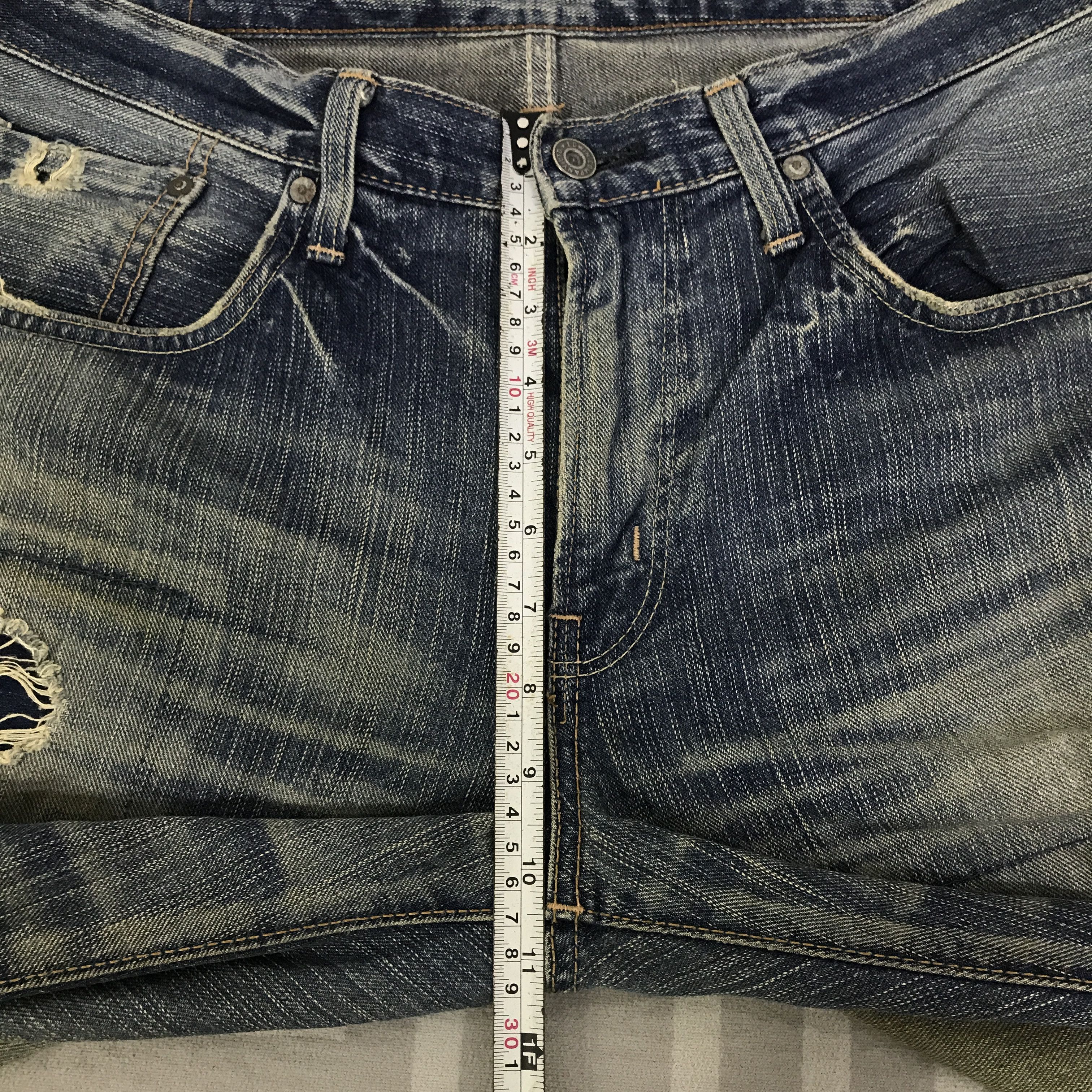 Edwin Vintage Edwin Distressed Denim Jeans pants K129B2 Size US 34 / EU 50 - 7 Thumbnail