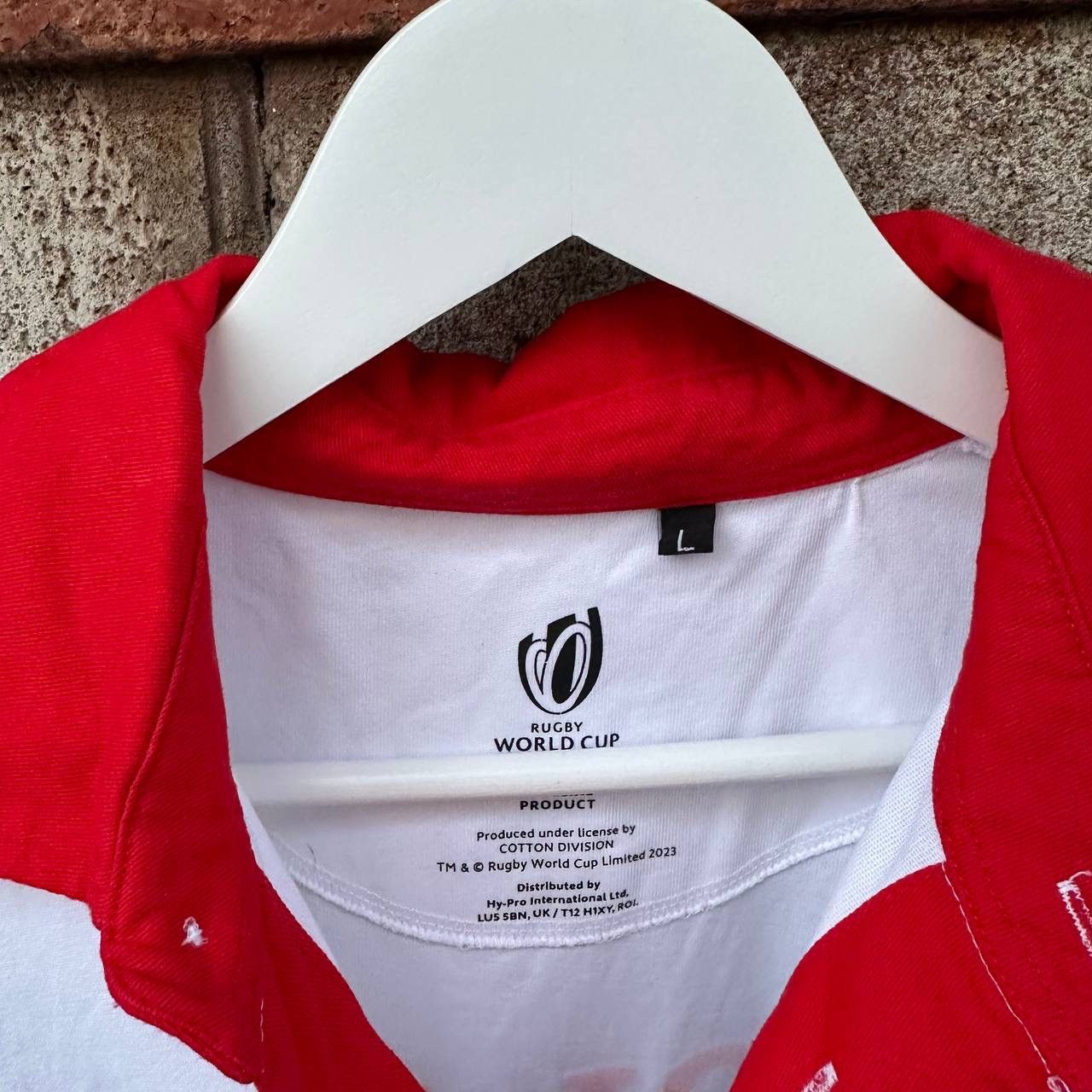 New England Outerwear VTG England Long sleeve T-shirts Rugby World Cup France Size US L / EU 52-54 / 3 - 6 Thumbnail