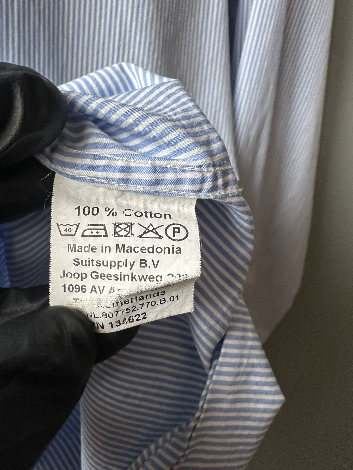 Suitsupply Suitsupply Stripped Dress Shirt Size US M / EU 48-50 / 2 - 5 Thumbnail