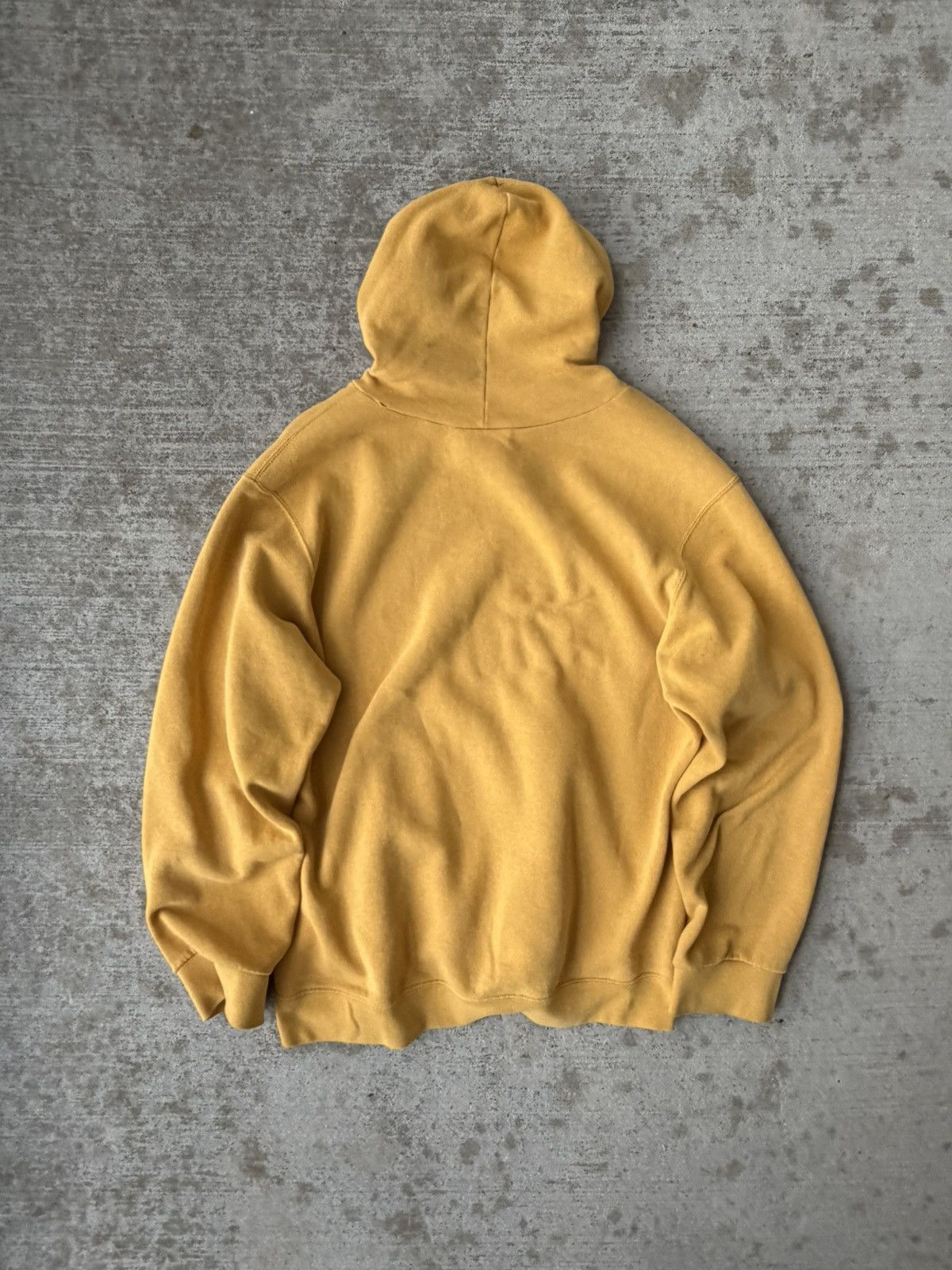 Nike Y2K Nike Center Swoosh Yellow Hoodie Size US M / EU 48-50 / 2 - 10 Thumbnail