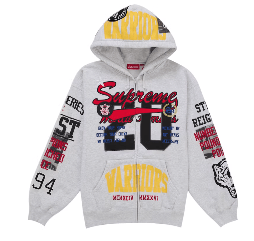 Supreme Supreme Roman Zip Up Hooded Sweatshirt | Grailed