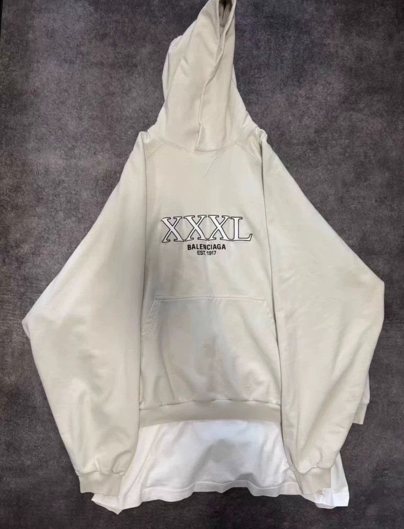 Balenciaga Balenciaga Off-White Fake Two-Piece Sweatshirt Size US L / EU 52-54 / 3 - 1 Thumbnail