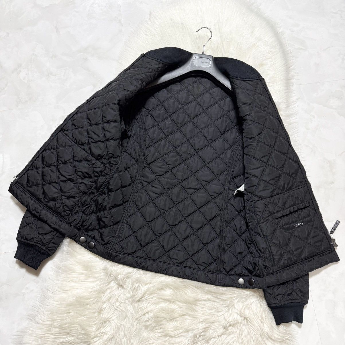 Gucci Gucci Runway Model Suede and Leather Quilted Nylon Jacket Size US M / EU 48-50 / 2 - 8 Thumbnail