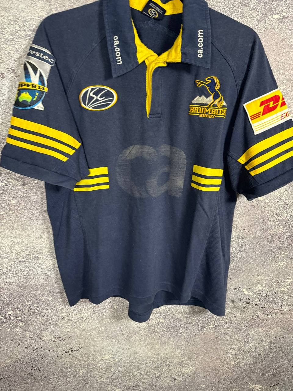 Other Rare Vintage Brumbies Rugby ISC Jersey Blokcore Small Size US S / EU 44-46 / 1 - 5 Thumbnail
