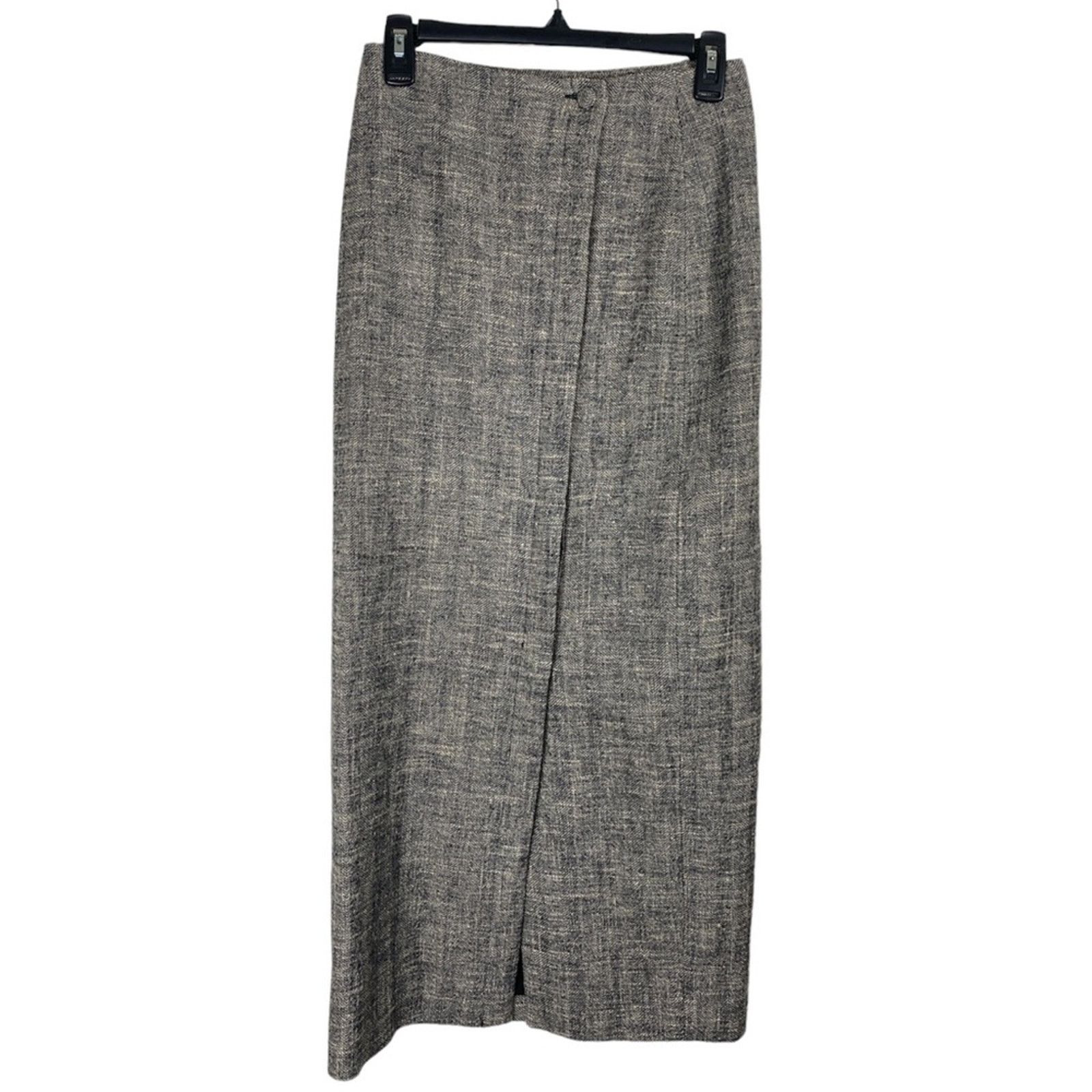 Other Italian Storie Italiane High Waisted MIDI Skirt Grey 42 Size 26" / US 2 / IT 38 - 1 Thumbnail
