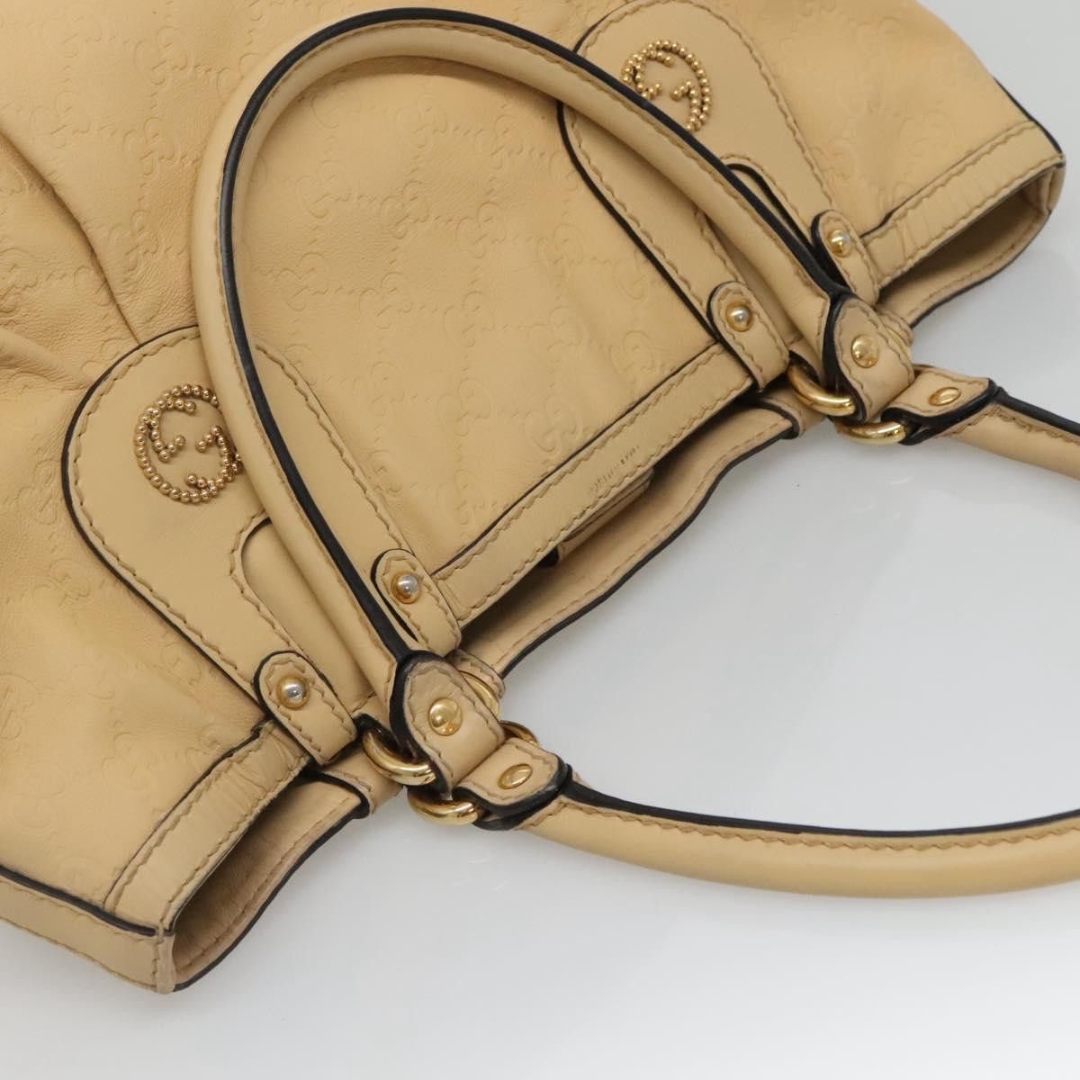 Gucci GUCCI GG Canvas Guccissima Tote Bag Leather Beige Gold Size ONE SIZE - 6 Thumbnail
