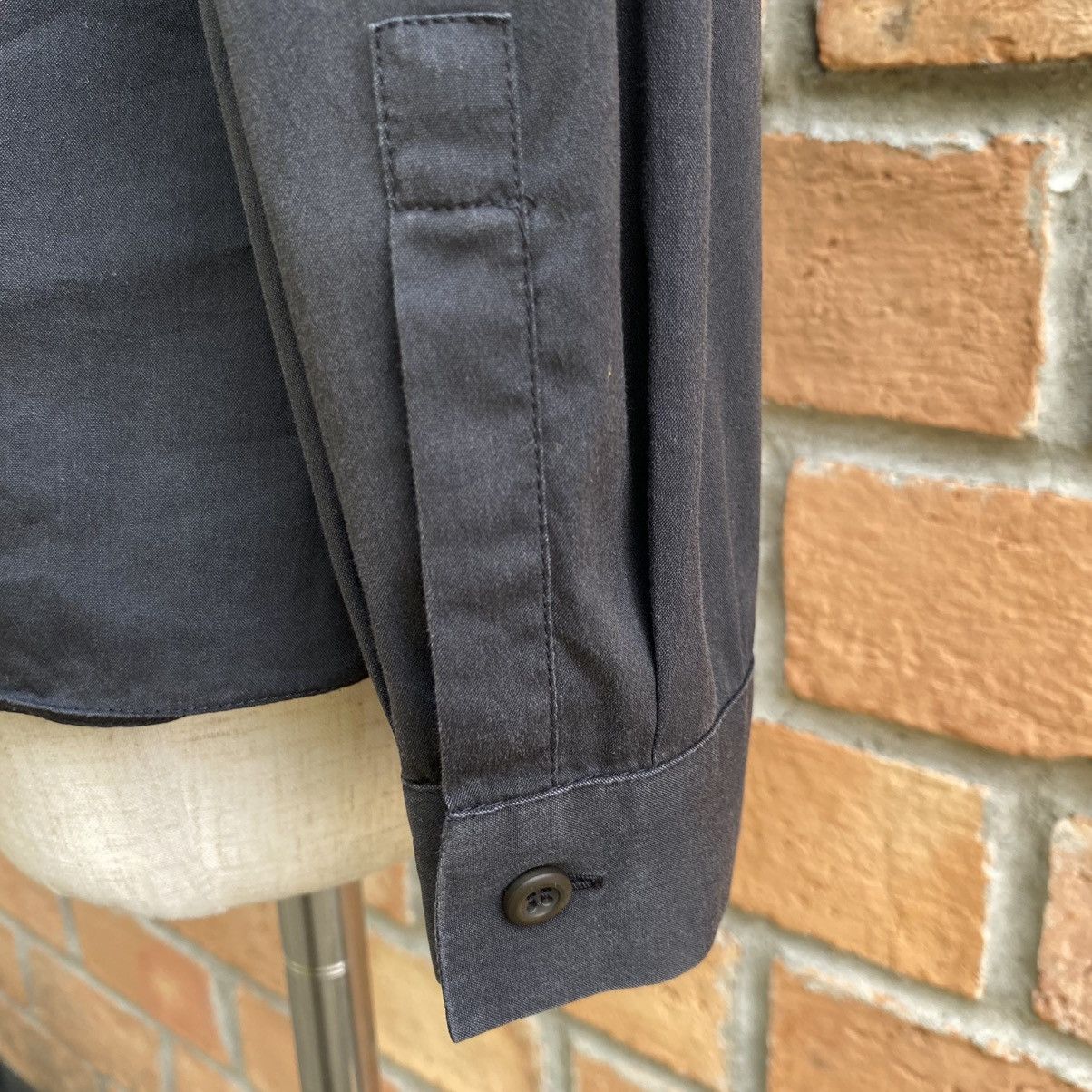 Prada Prada Elegant Black Fitted Long-Sleeve Shirt Size XS / US 0-2 / IT 36-38 - 7 Thumbnail