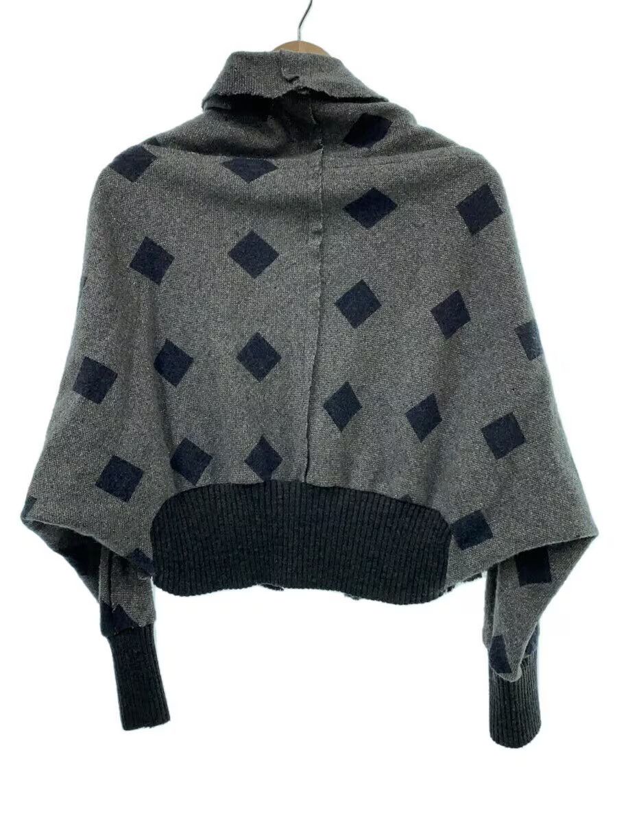 Y's × Yohji Yamamoto Diamond Wool Boxy Knit Cardigan Size M / US 6-8 / IT 42-44 - 2 Thumbnail