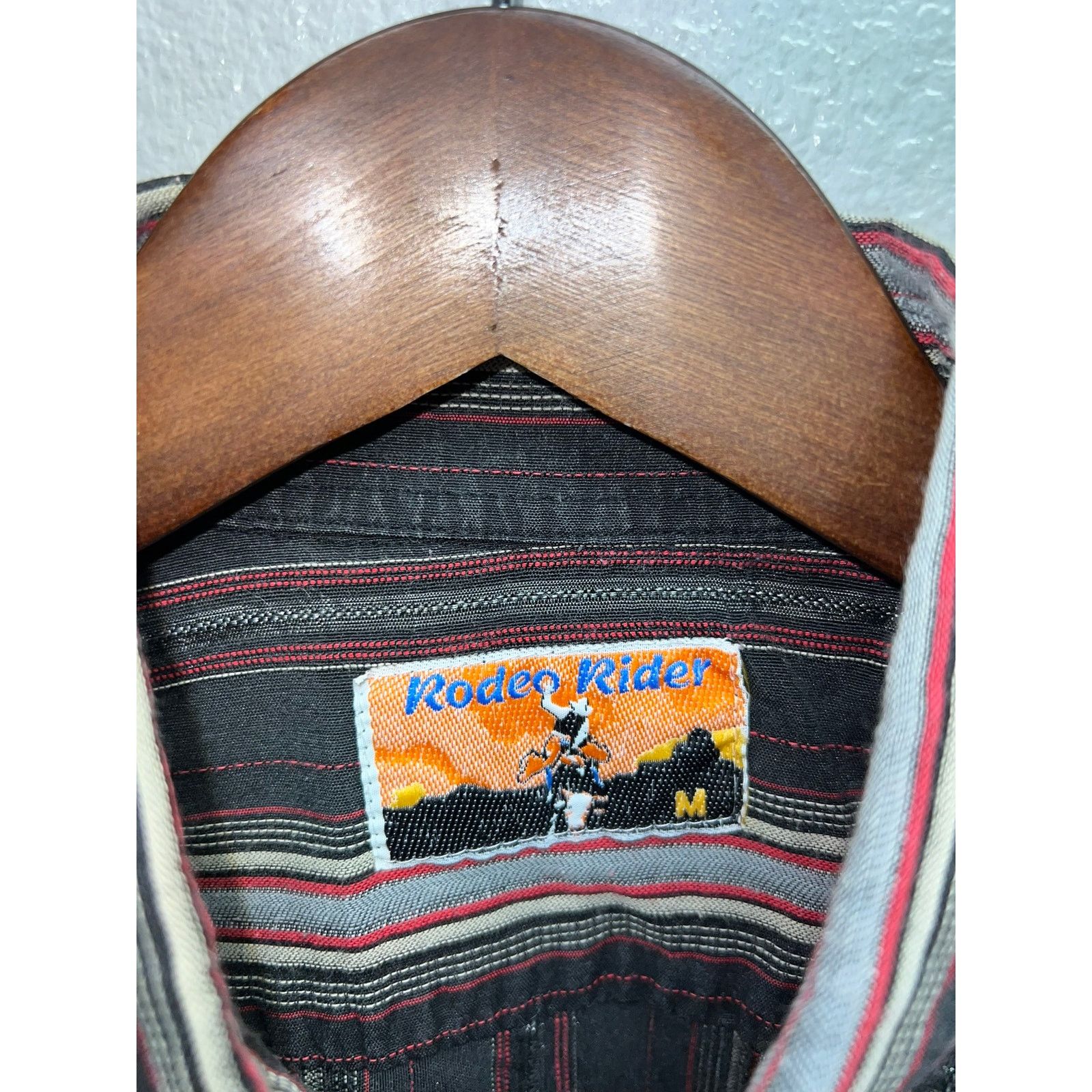 Vintage Vintage Rodeo Rider Button Down Shirt Button up Red Top M Size US M / EU 48-50 / 2 - 7 Thumbnail