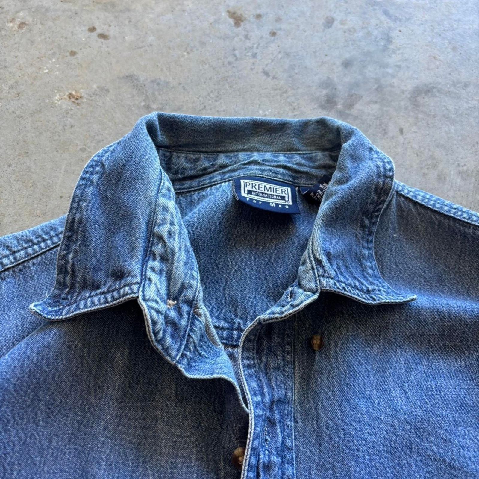 Carhartt × Carhartt Wip × Vintage 90s Denim Button Up Shirt Size US XL / EU 56 / 4 - 3 Thumbnail