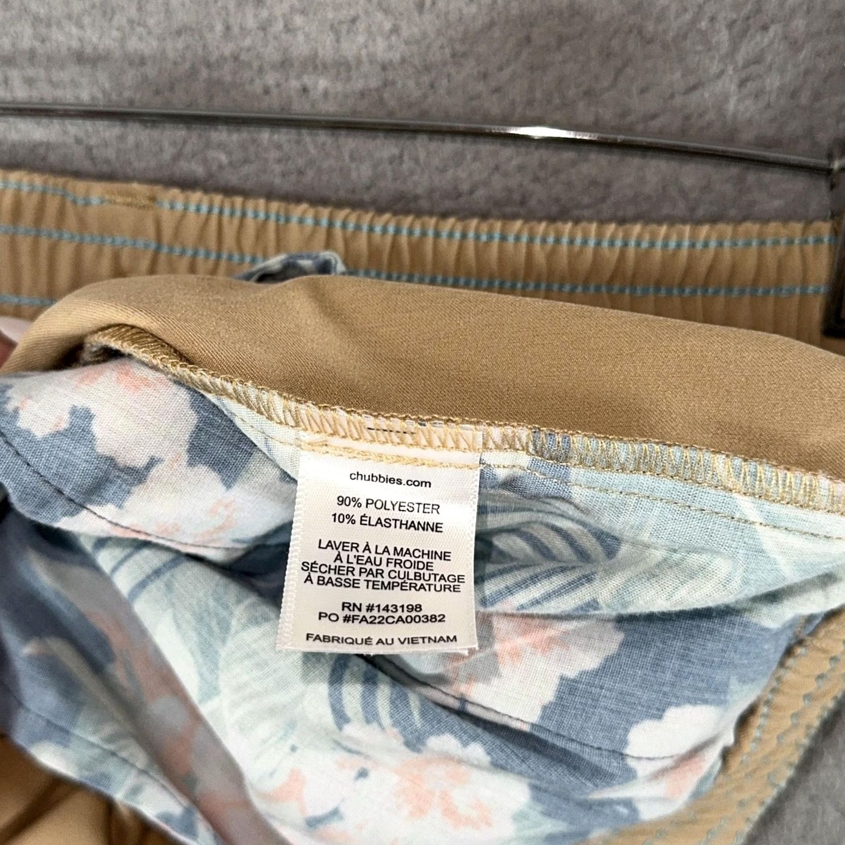 Chubbies Chubbies Everywear Khakinators Pants Mens Large 32x30 Beige Slim Stretch Water Resistant Pockets Front Flat Front Drawstring Size US 33 - 5 Thumbnail