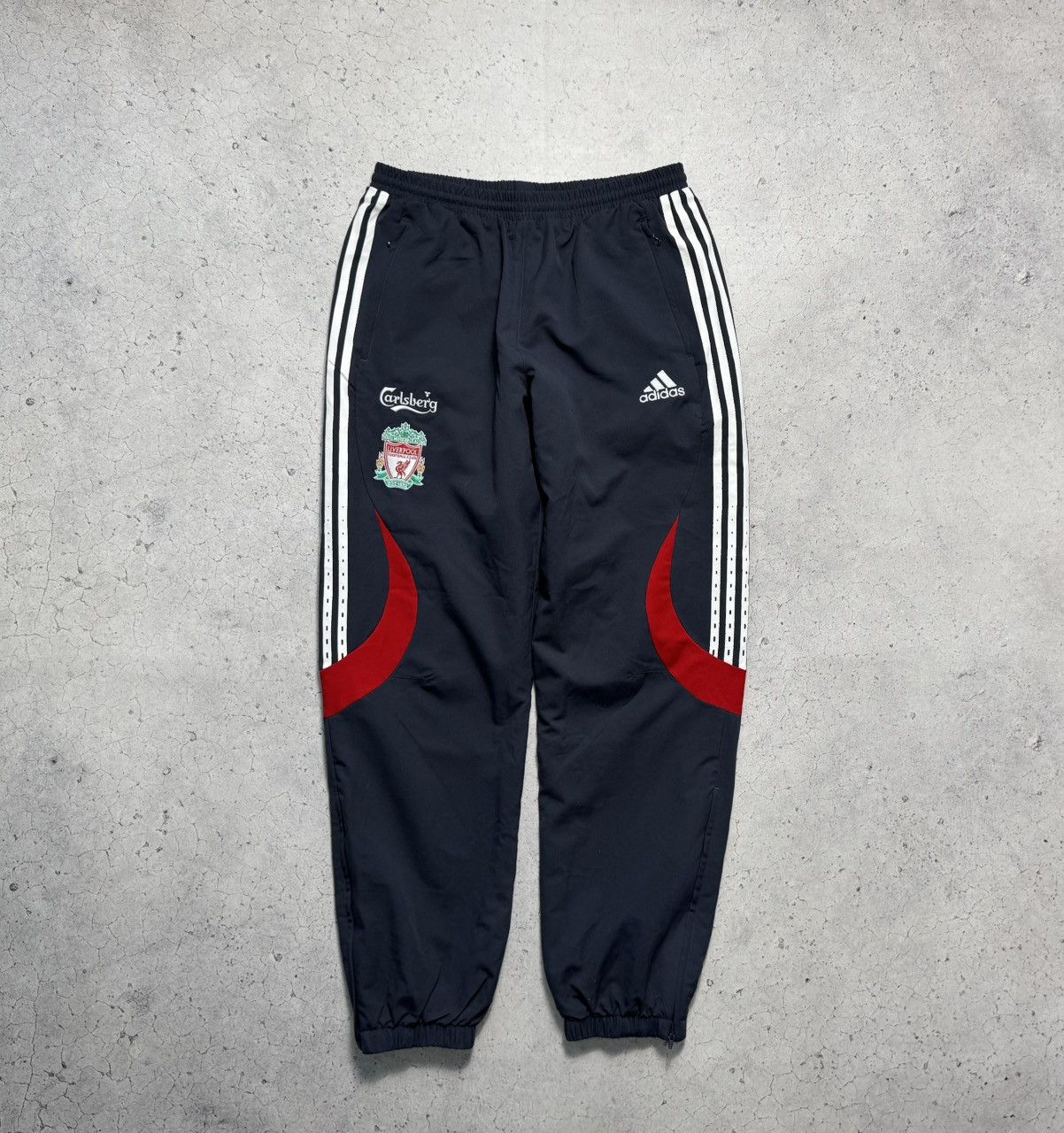 Adidas Adidas FC Liverpool Vintage Nylon Track Pants Football Size US 34 / EU 50 - 1 Thumbnail